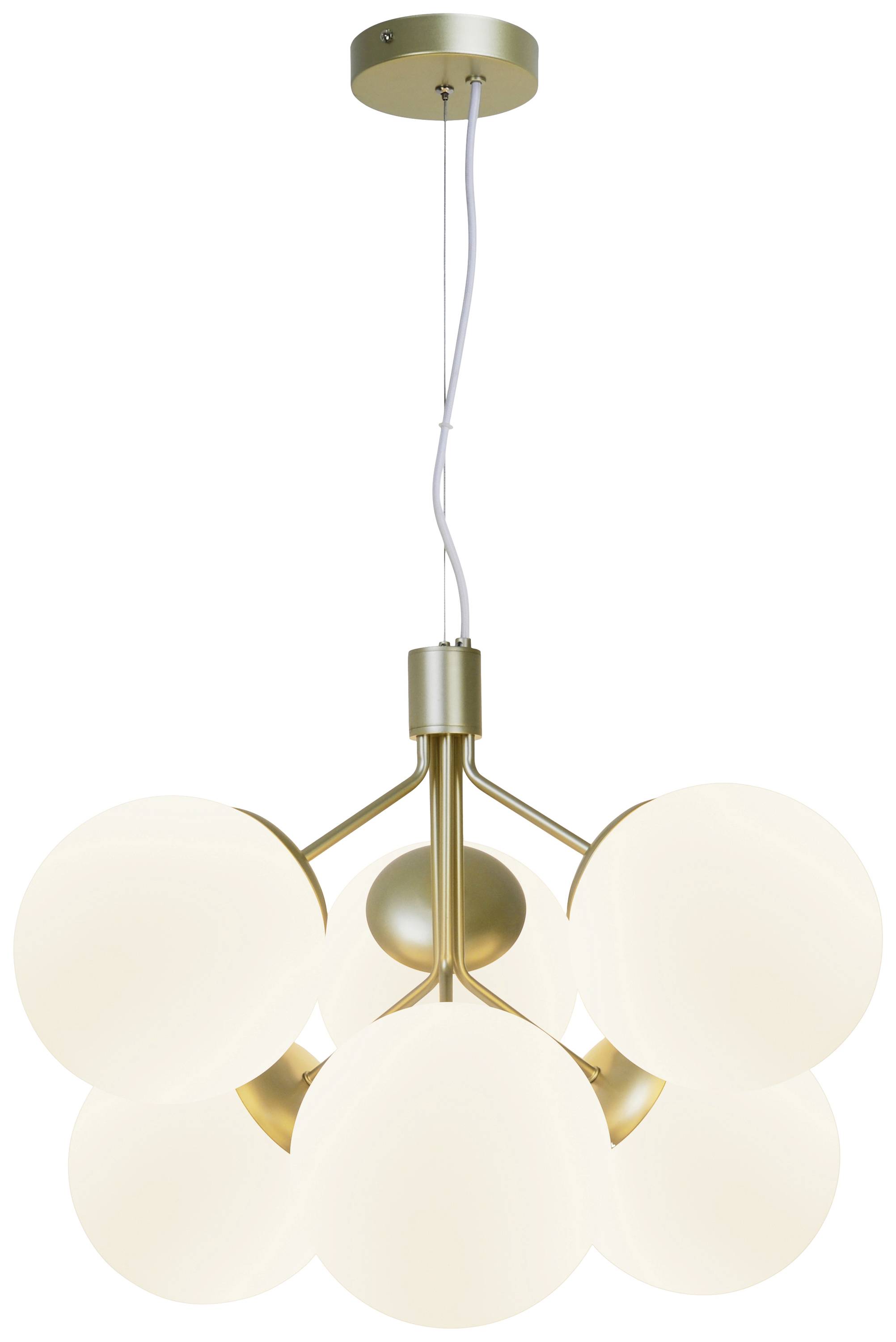 Nordlux Ivona 6-Spot 2112163035 Pendelleuchte E27 Messing