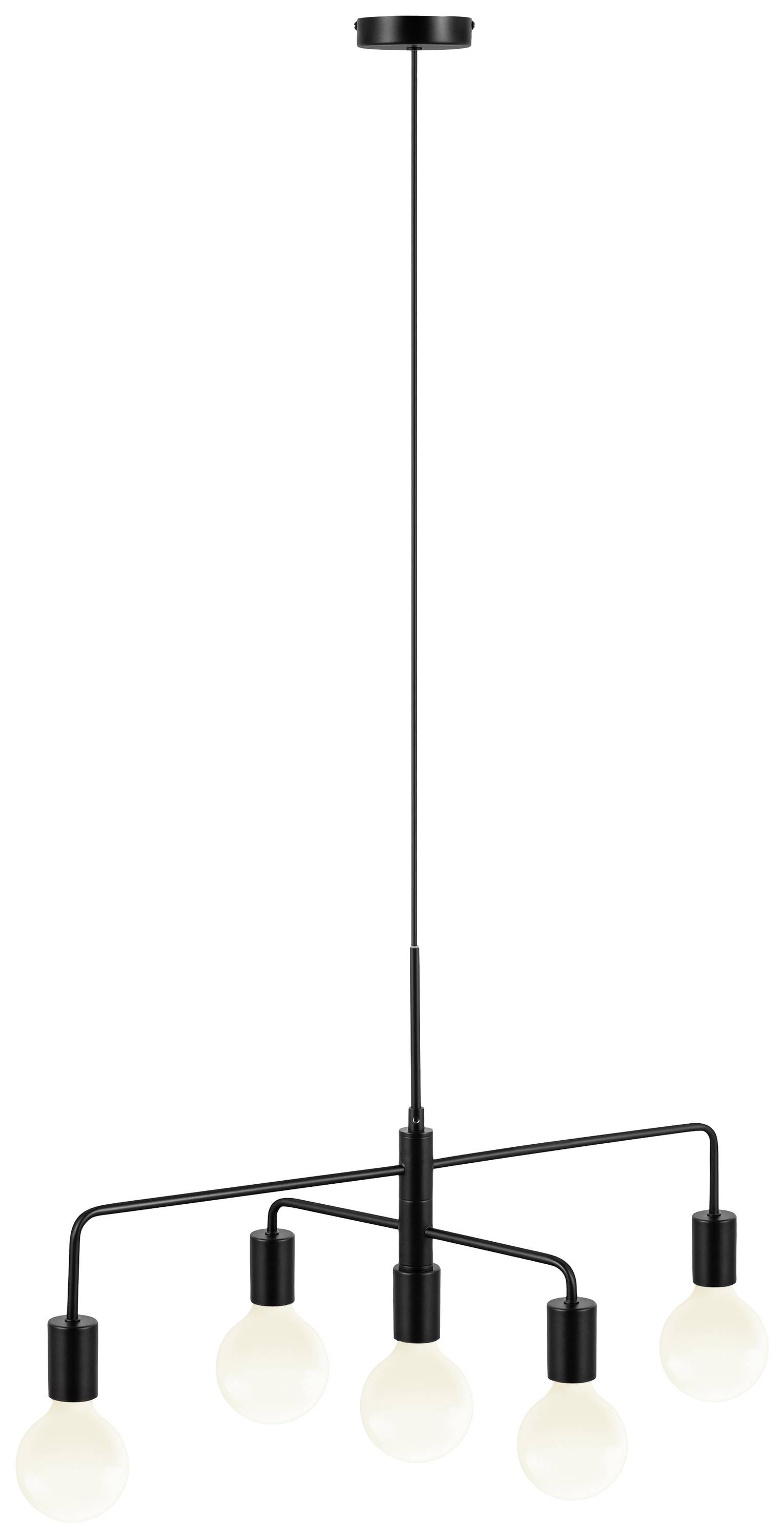 Nordlux Gloom 5-Spot 2113053003 Pendelleuchte E27 Schwarz