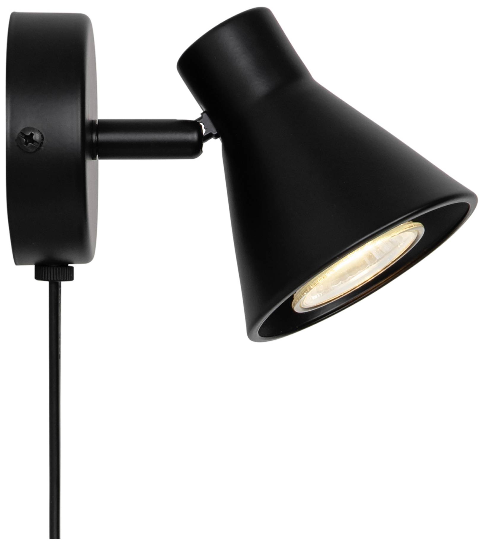 Nordlux Eik 45761003 Wandleuchte GU10 Schwarz