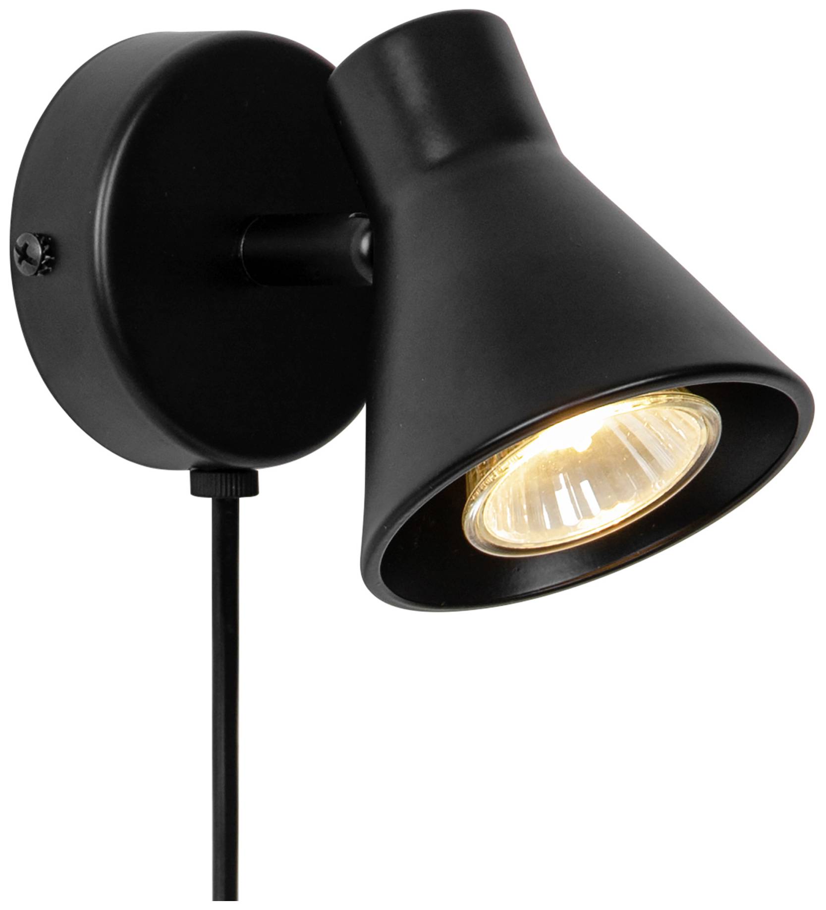 Nordlux Eik 45761003 Wandleuchte GU10 Schwarz