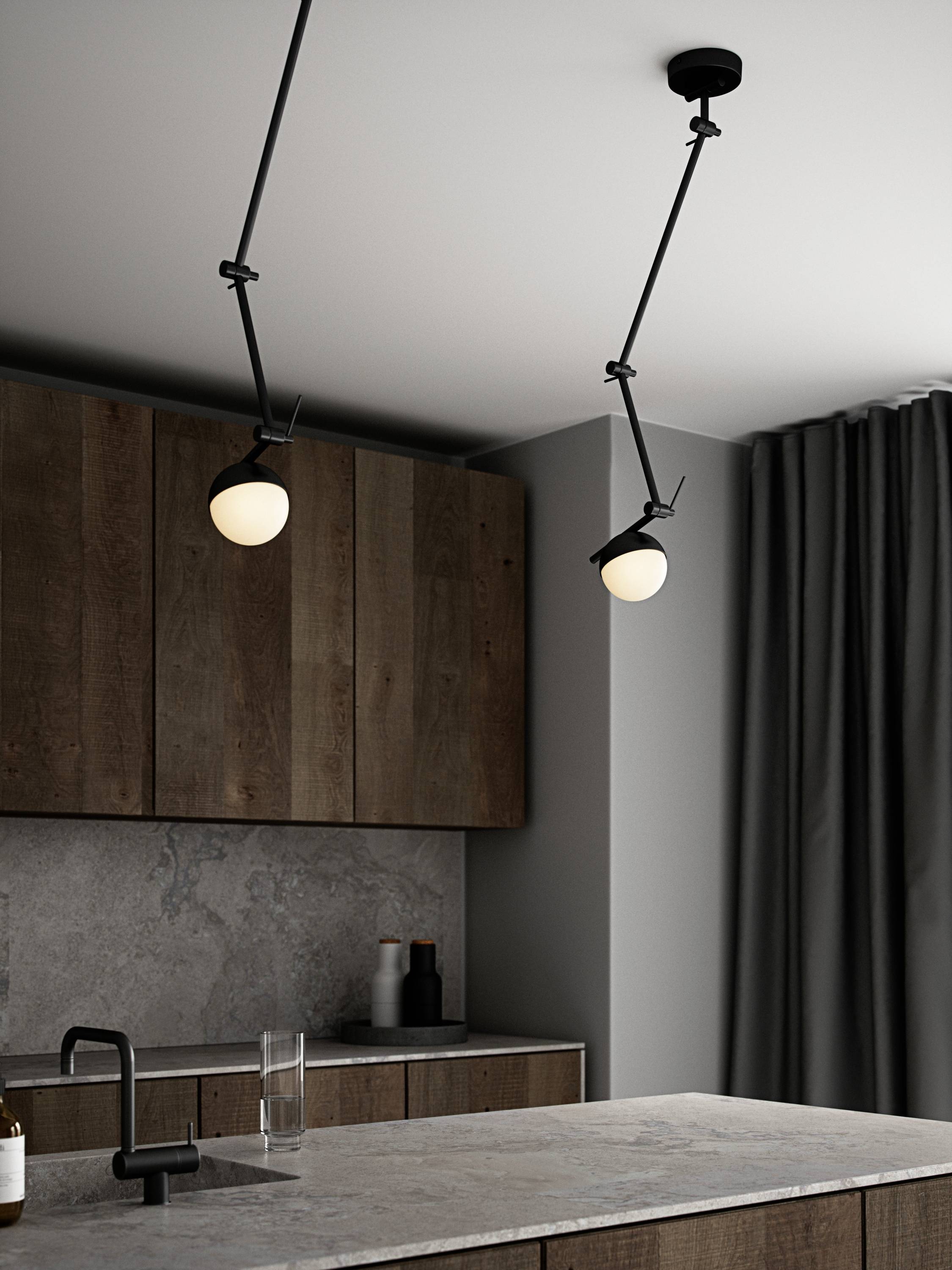 Nordlux Contina 2010971003 Wandleuchte G9 Schwarz