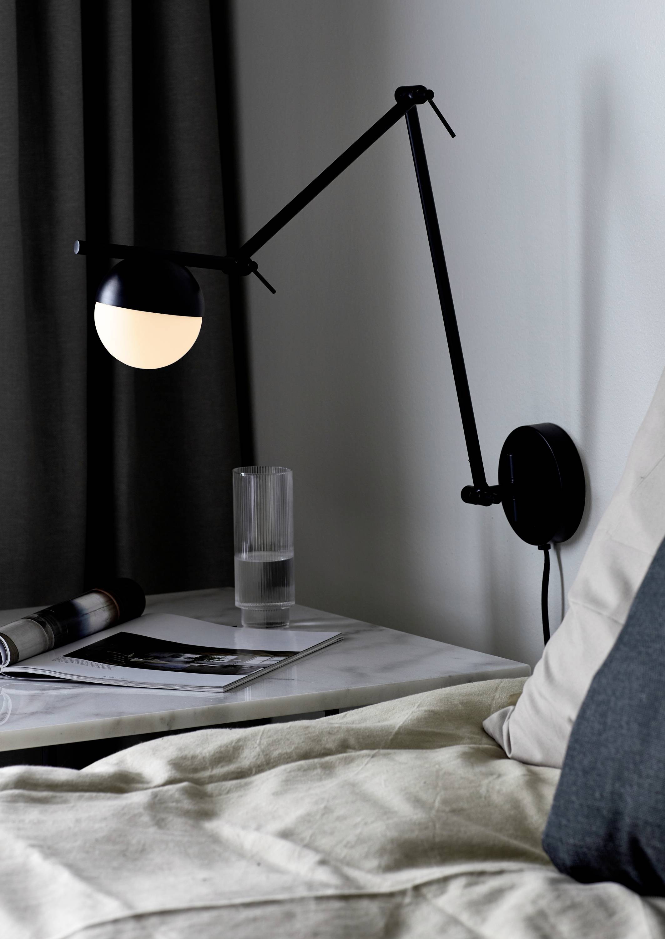 Nordlux Contina 2010971003 Wandleuchte G9 Schwarz