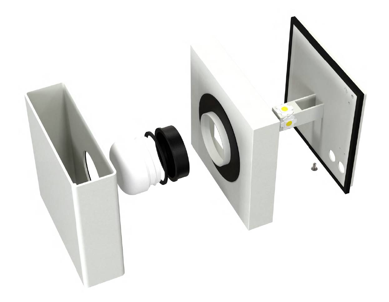 Nordlux Turn 2019061001 LED-Außenwandleuchte 13.80W LED-Modul Weiß