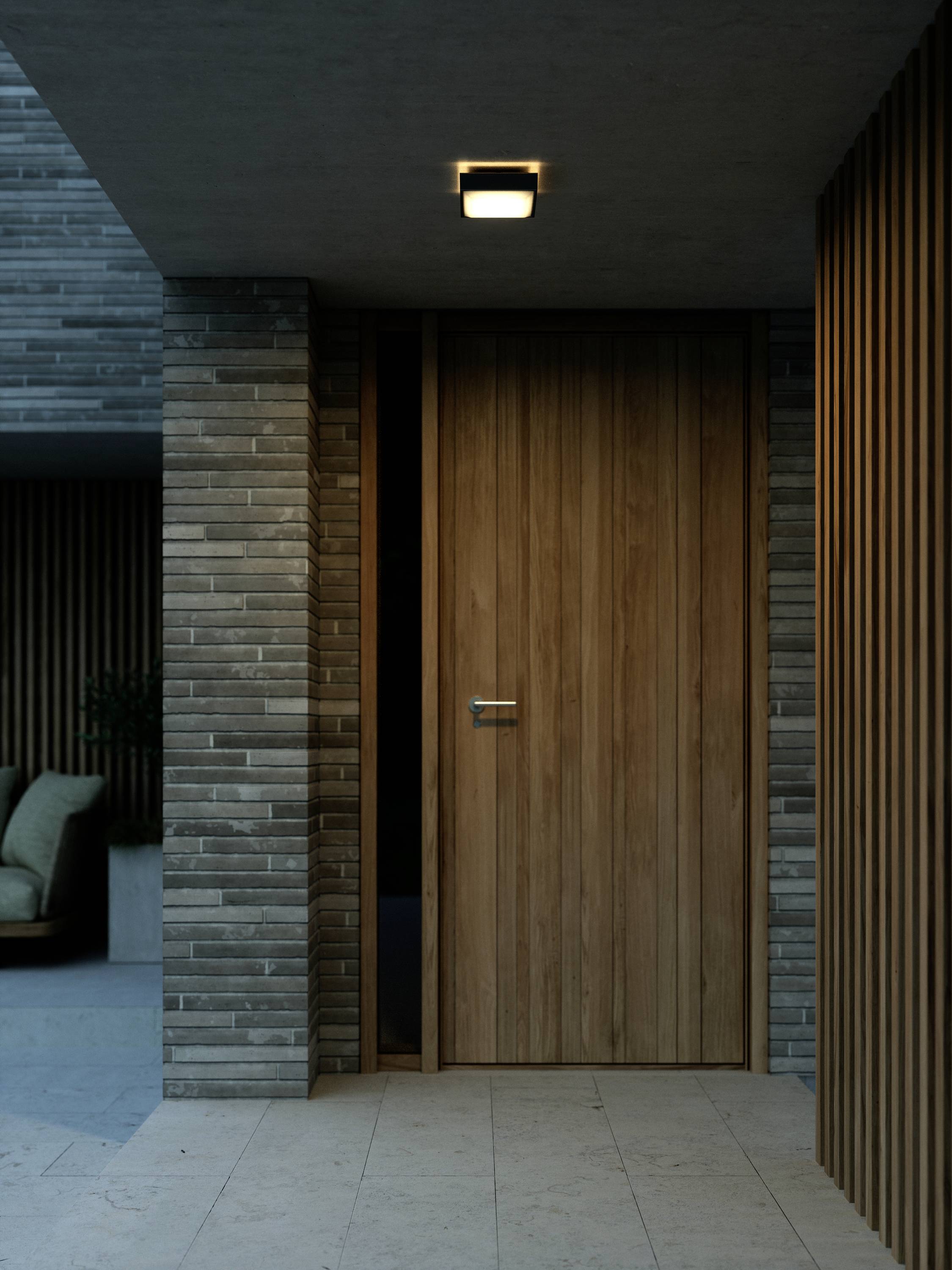 Nordlux Oliver 2218251003 LED-Außenwandleuchte EEK: E (A - G) 9.00W LED-Modul Schwarz