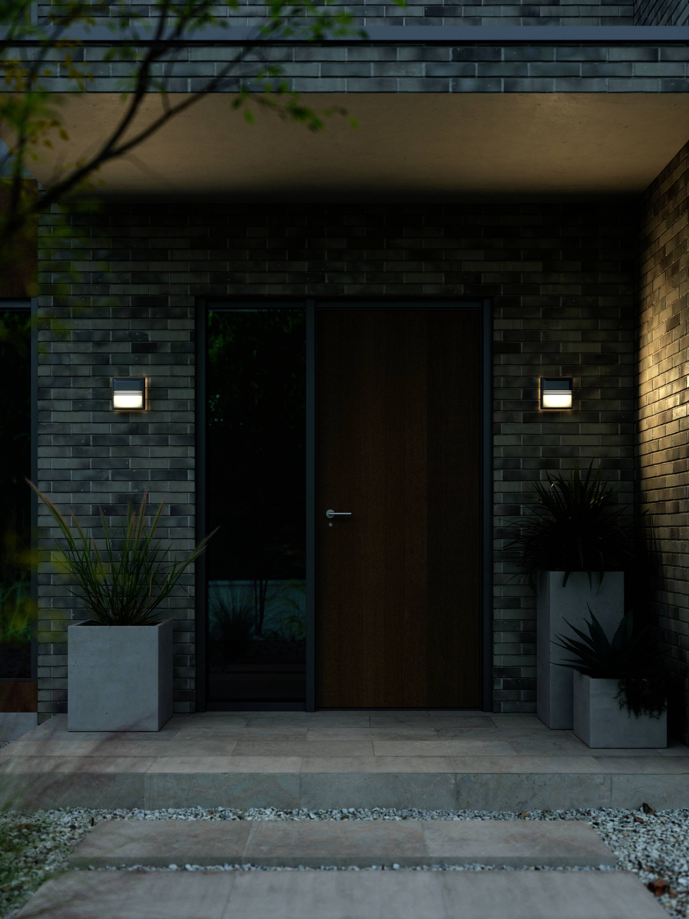 Nordlux Oliver 2218251003 LED-Außenwandleuchte EEK: E (A - G) 9.00W LED-Modul Schwarz