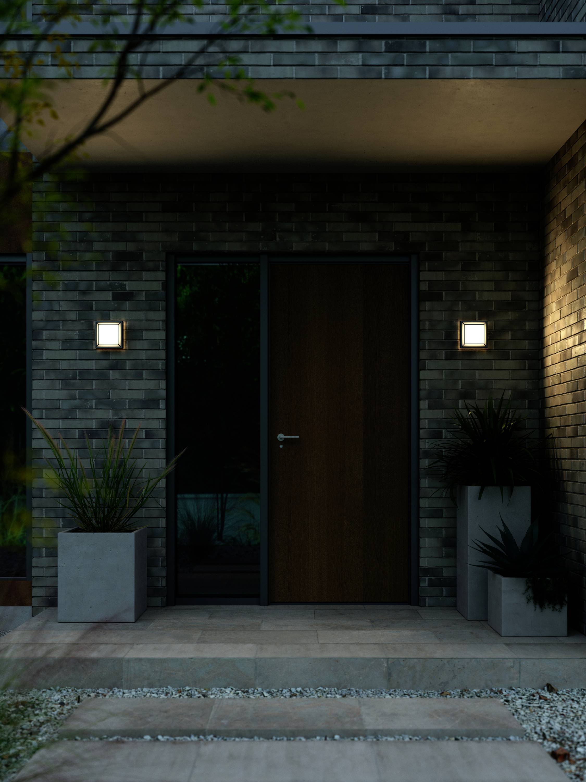 Nordlux Oliver 2218251003 LED-Außenwandleuchte EEK: E (A - G) 9.00W LED-Modul Schwarz