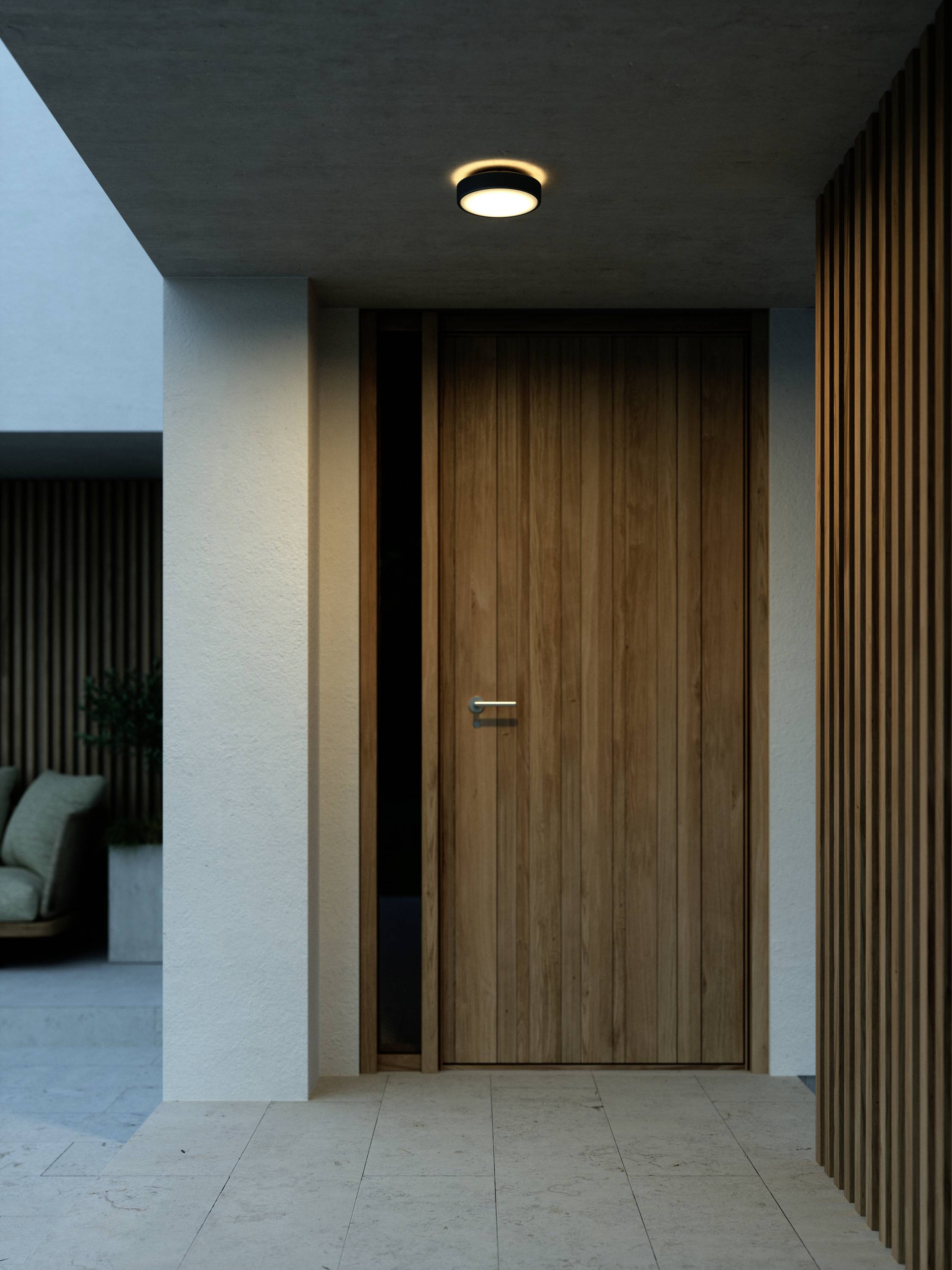 Nordlux Oliver 2218261003 LED-Außenwandleuchte 9.00W LED-Modul Schwarz