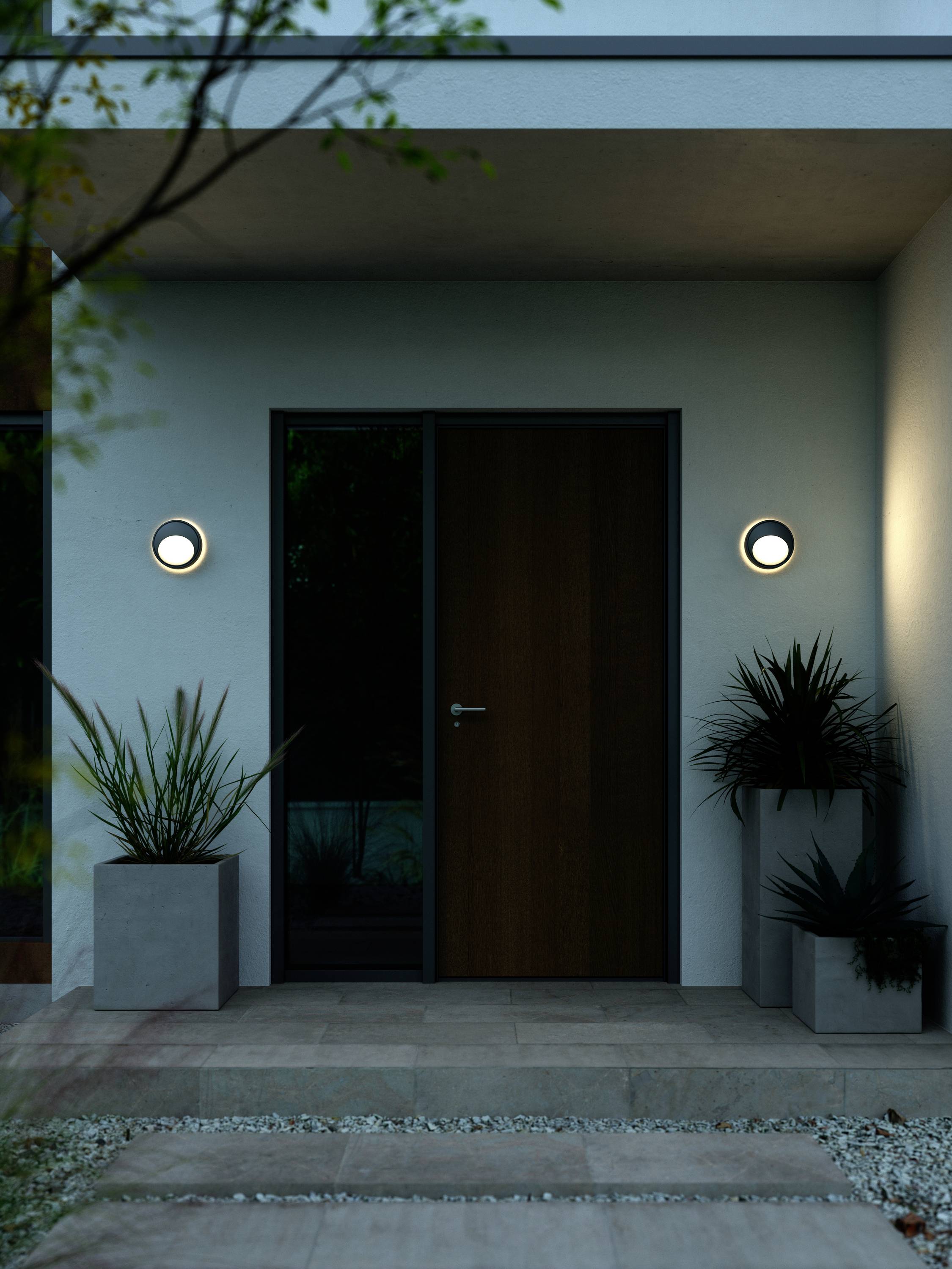 Nordlux Oliver 2218261003 LED-Außenwandleuchte 9.00W LED-Modul Schwarz