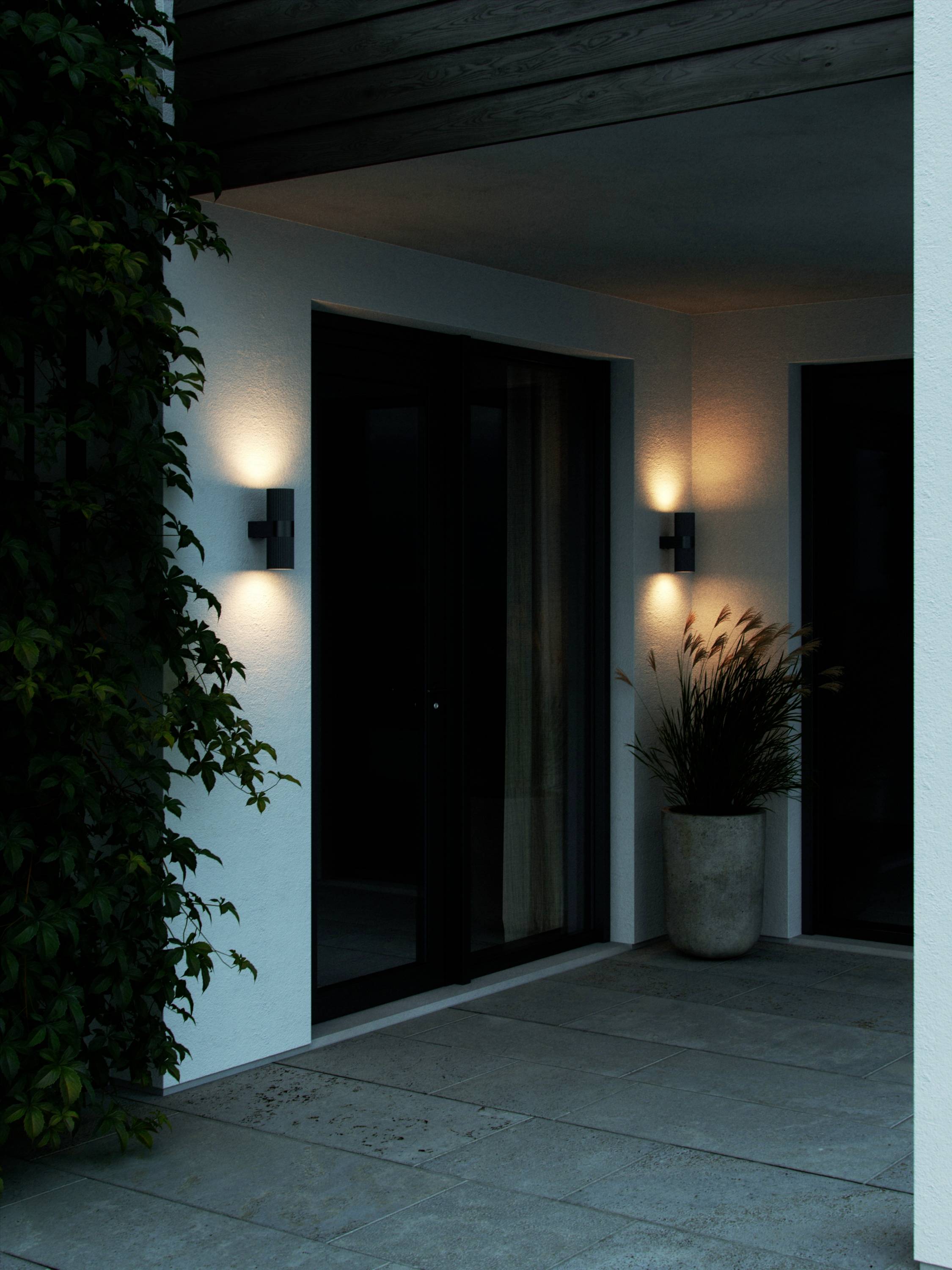 Nordlux Kyklop Ripple 2318051003 Wandleuchte GU10 Schwarz