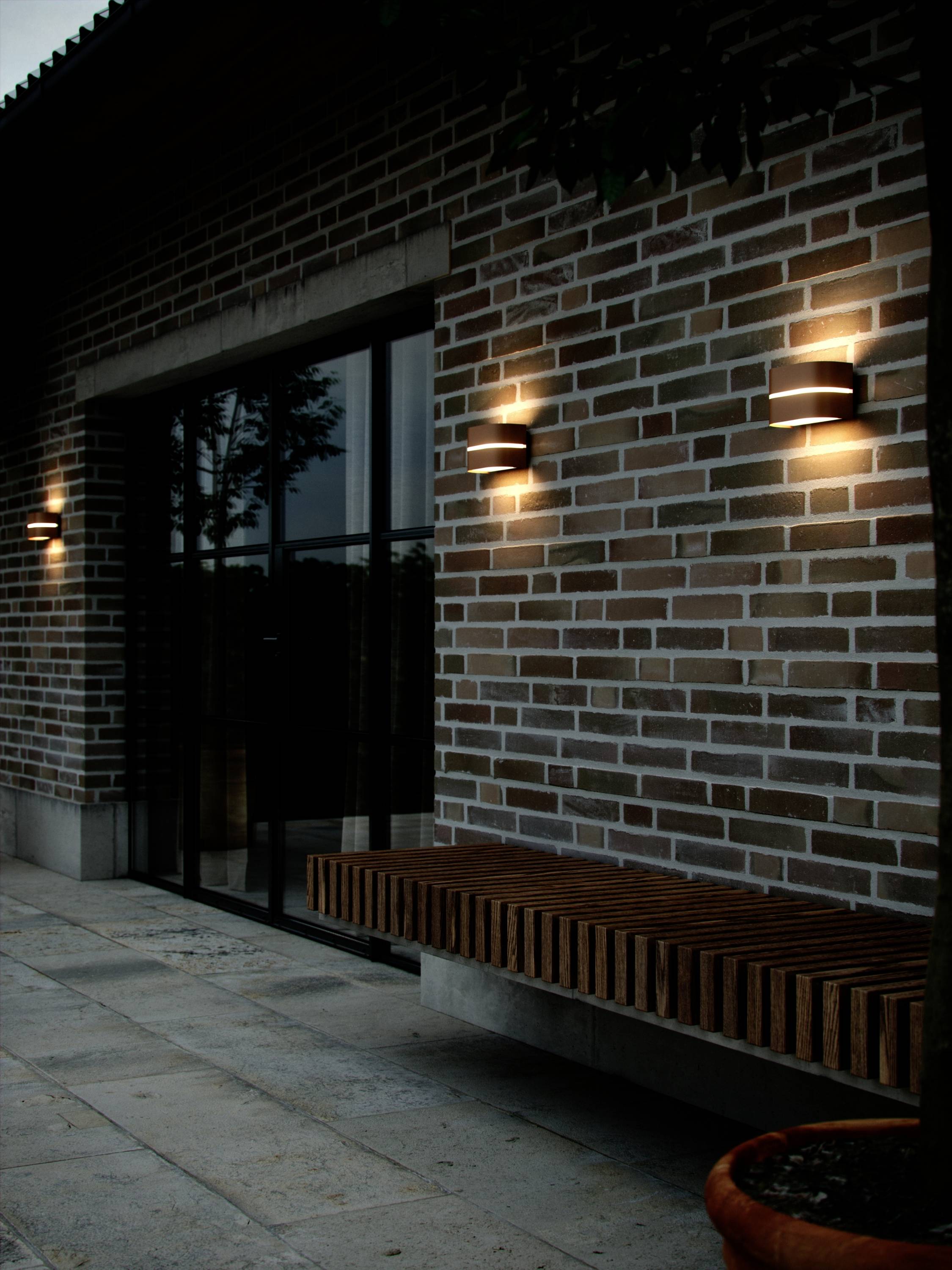 Nordlux Sibelis 2418311061 Wandleuchte E27 Braun (metallic)