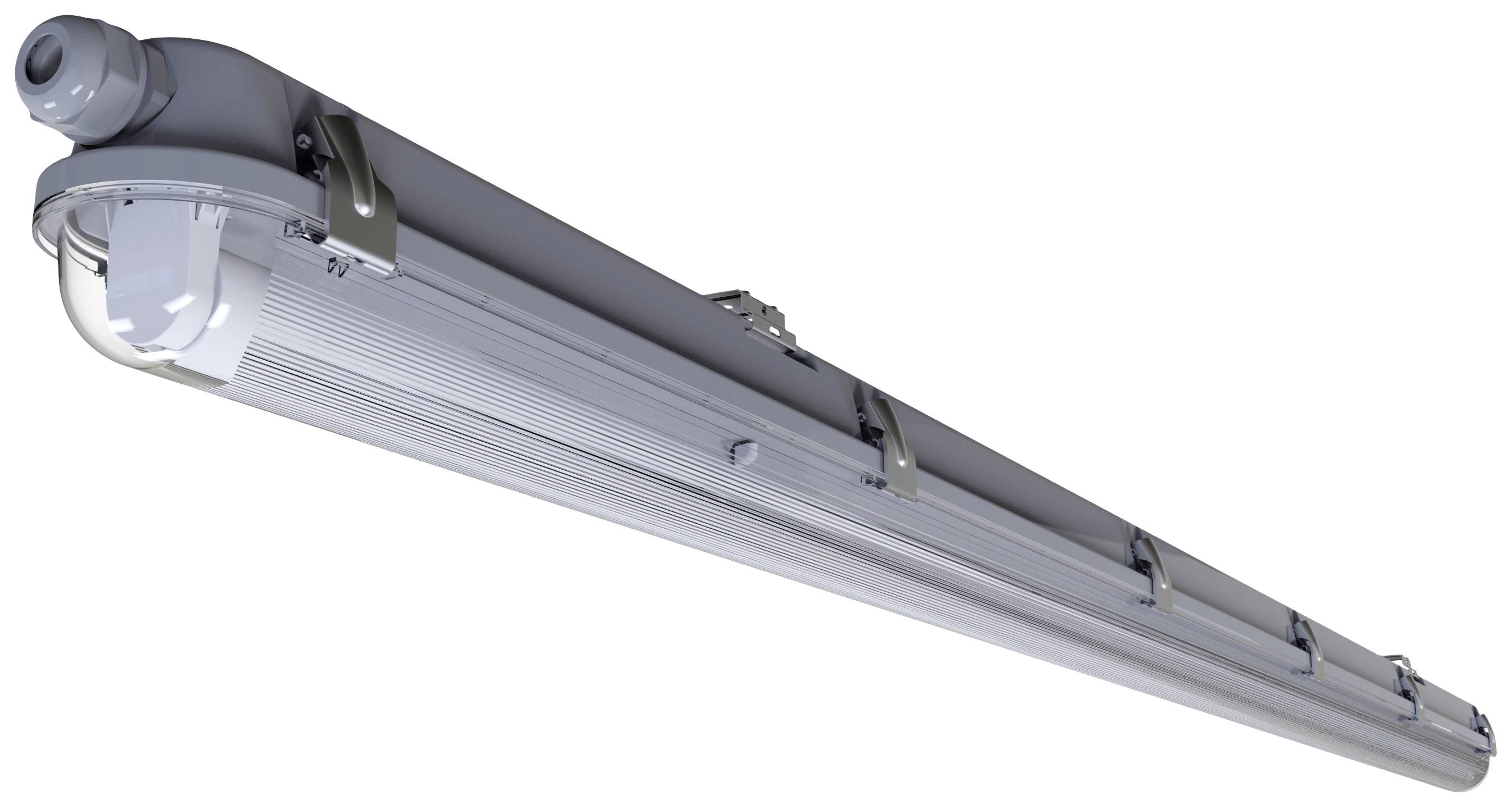 Nordlux Works IP65 1x24 LED-Unterbauleuchte LED G13 24.00W Neutralweiß Grau