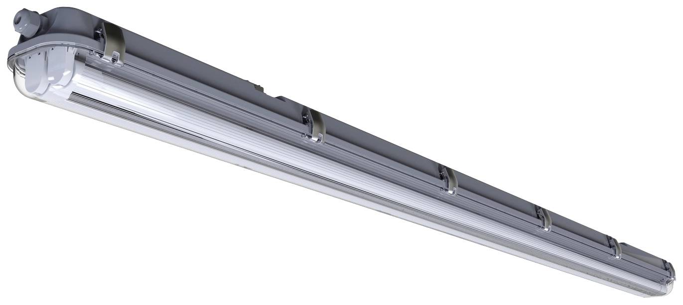 Nordlux Works IP65 2x24 LED-Unterbauleuchte G13 48W Neutralweiß Grau