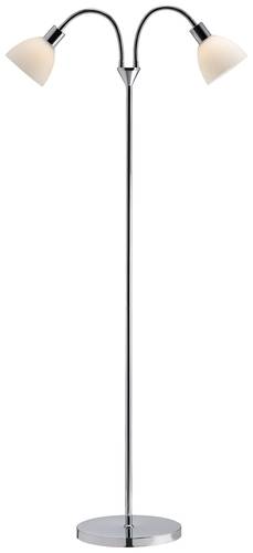 Ray Double Floor Lamp - Chrome, none