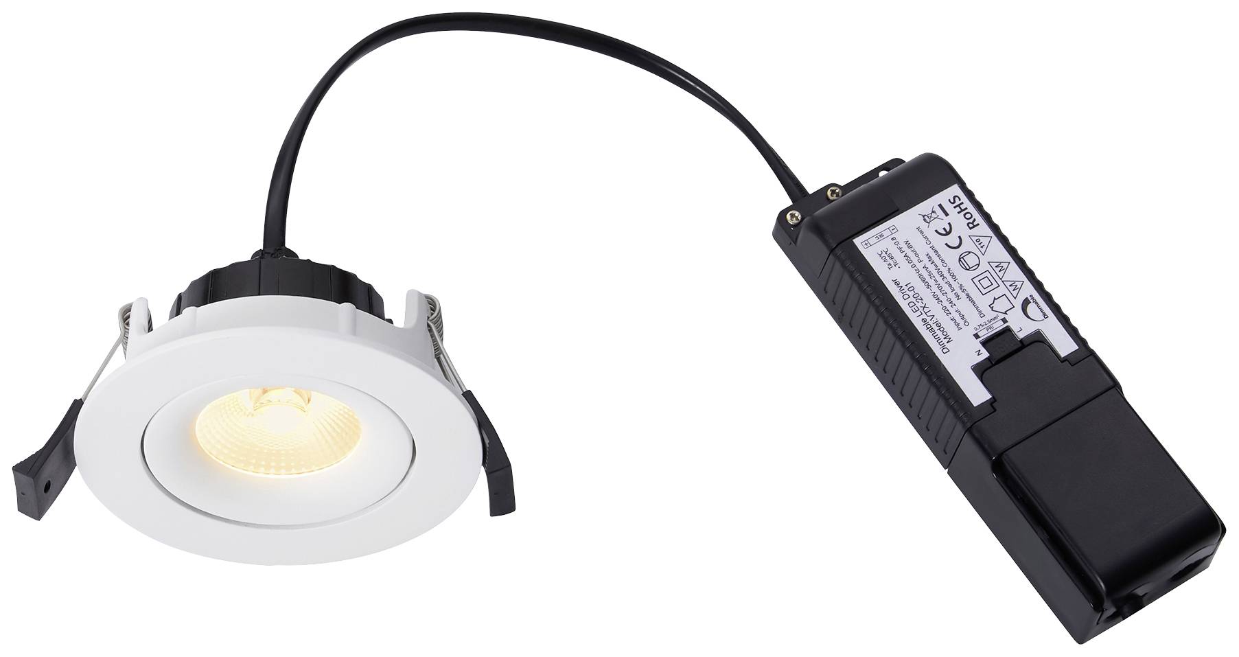 Nordlux 2310320001 Aliki LED-Einbauleuchte LED-Modul 8.00W Weiß