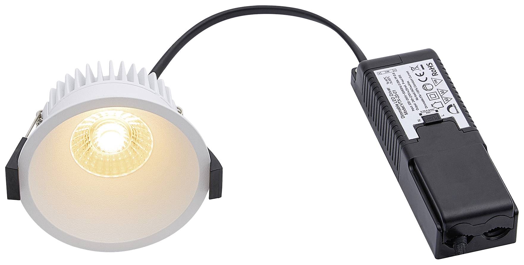 Nordlux 2310340001 Albric LED-Einbauleuchte LED-Modul 8.00W Weiß