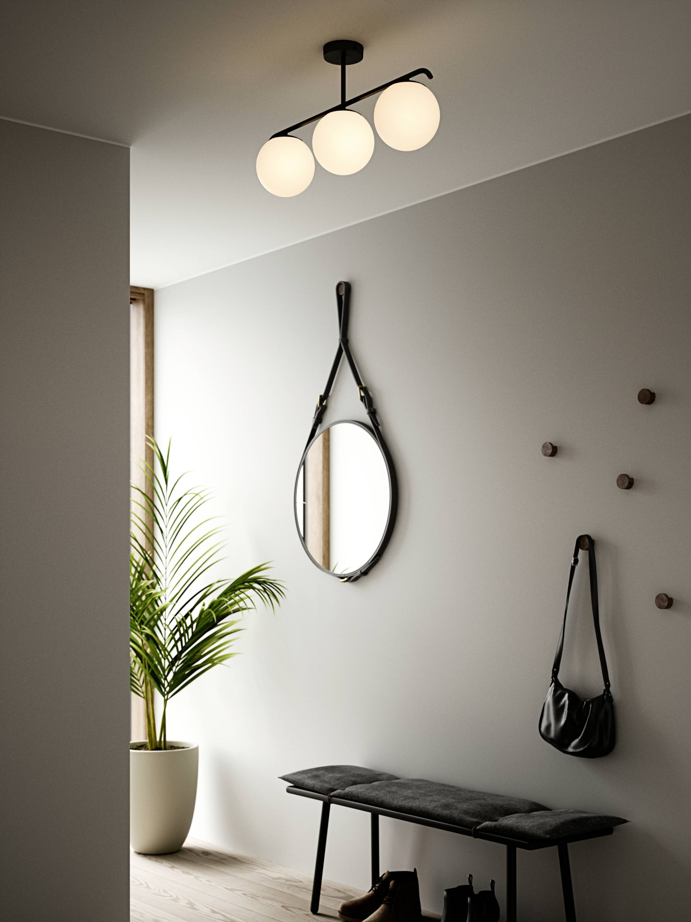 Nordlux Grant 3x15 2010583003 Pendelleuchte E14 Schwarz