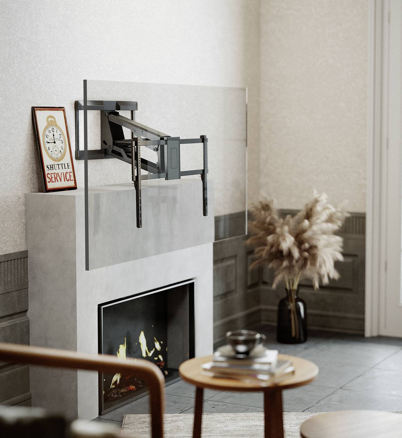 My Wall HP65L TV-Wandhalterung 109,2 cm (43") - 228,6 cm (90") App-Steuerung, Drehbar, Neigbar, Motorisiert