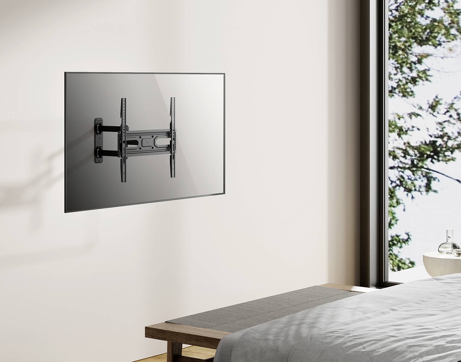 My Wall H26-1AL TV-Wandhalterung Neigbar, Variabler Wandabstand 81,3 cm (32") - 139,7 cm (55") Neig