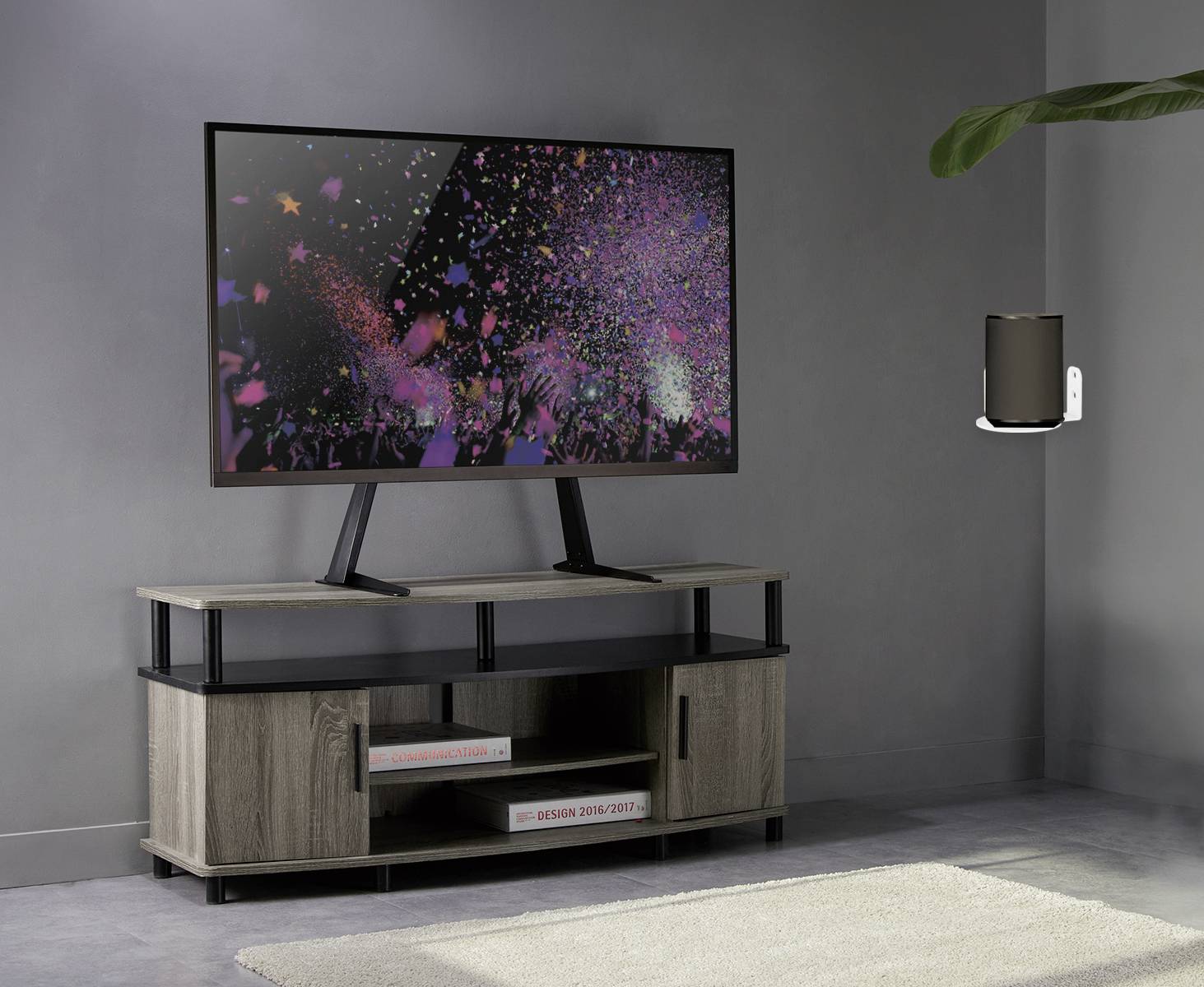 My Wall HS46WL Lautsprecher-Wandhalterung Weiß 2St.