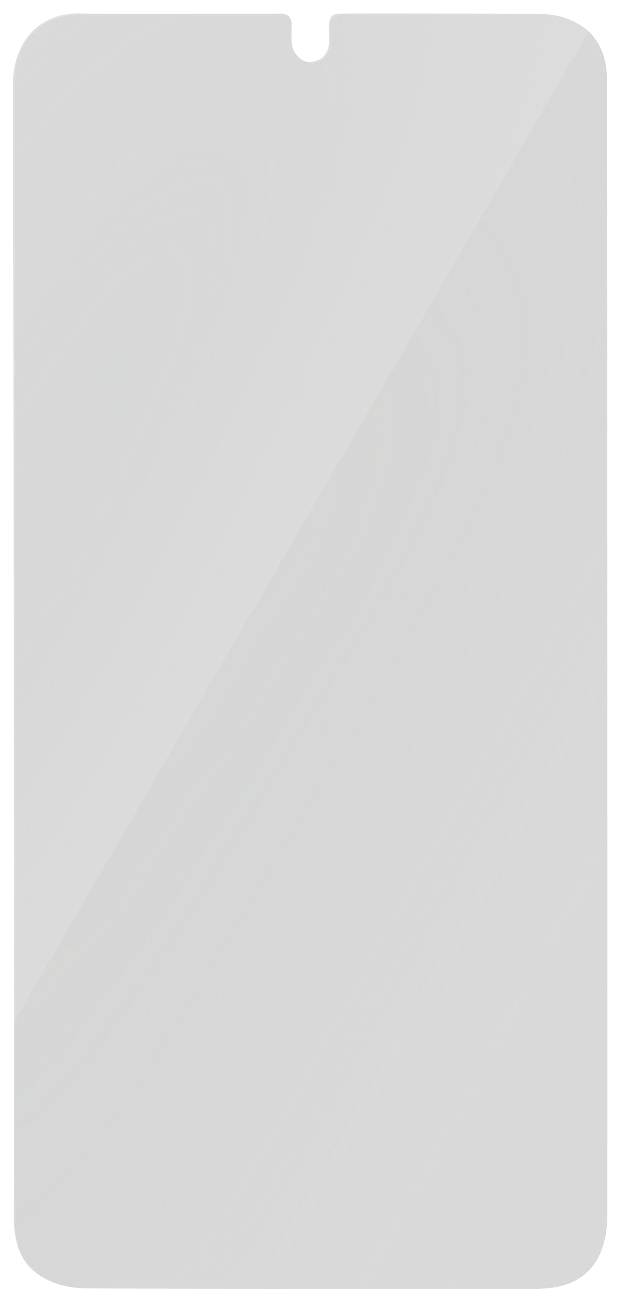 Ein weißes, leeres Smartphone-Display mit schmalem Rand, keine sichtbaren Details oder Anwendungen.