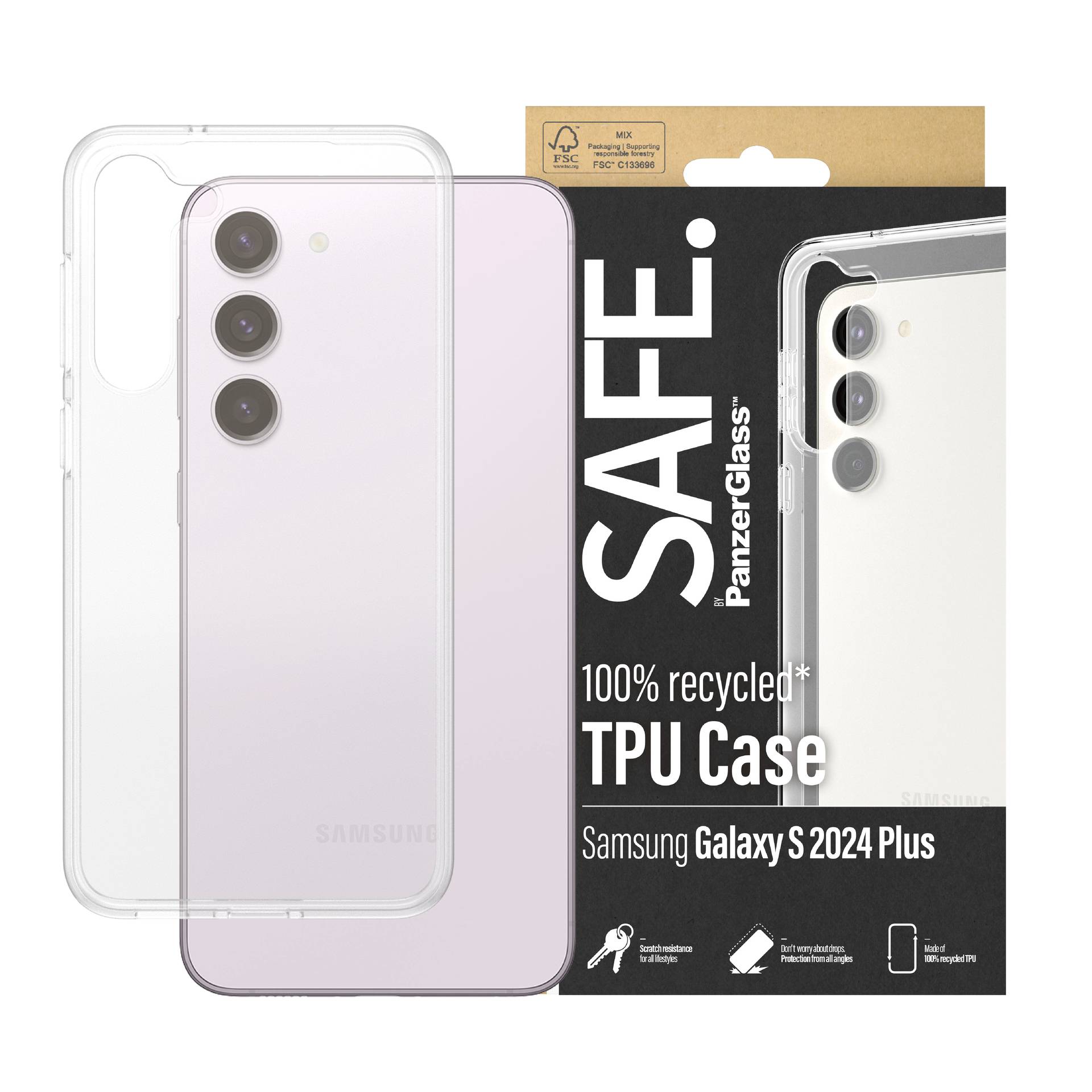 PanzerGlass Clear TPU Backcover Samsung Galaxy S24 Plus Transparent SAFE95673