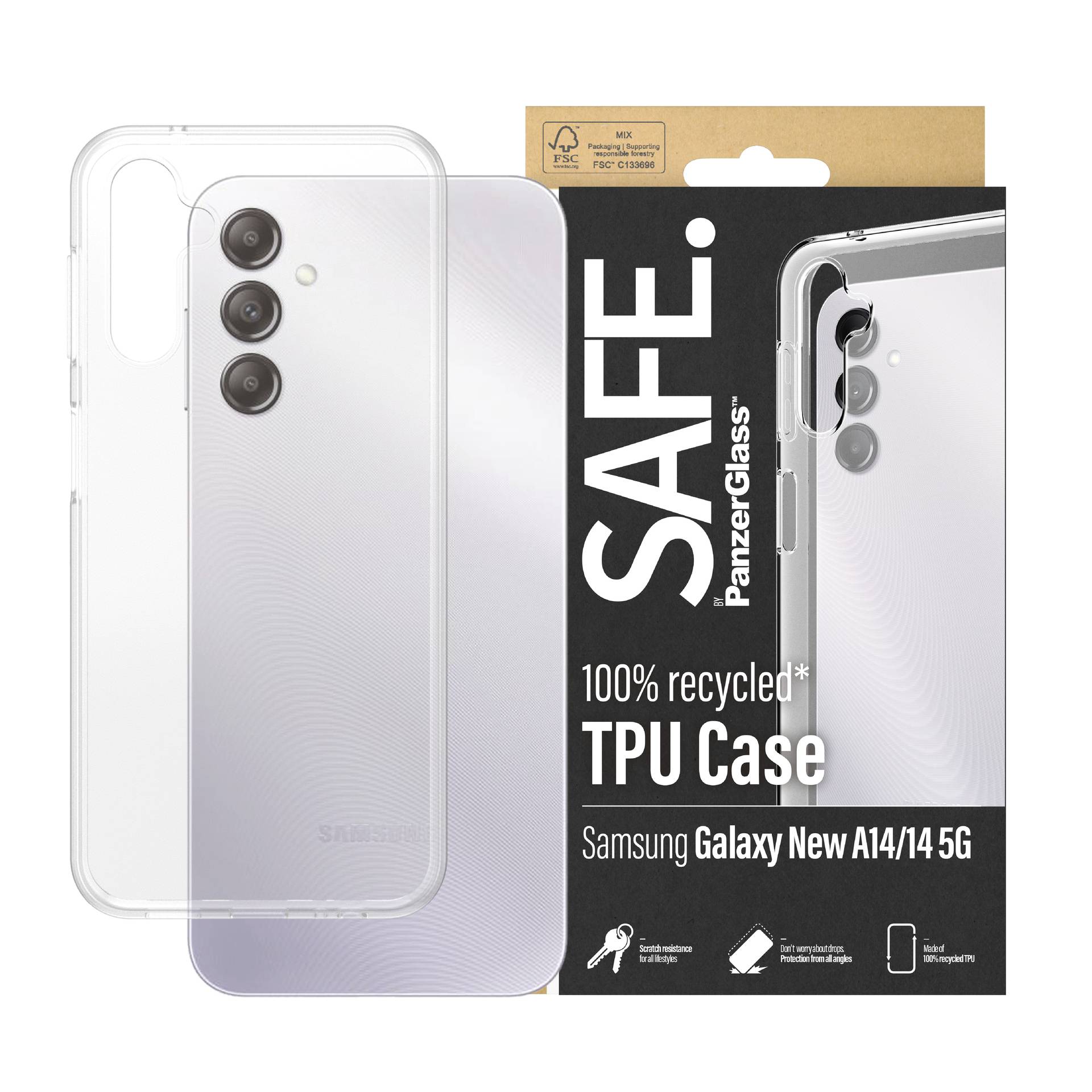 PanzerGlass Clear TPU Backcover Samsung Galaxy A15, Galaxy A15 5G Transparent SAFE95679
