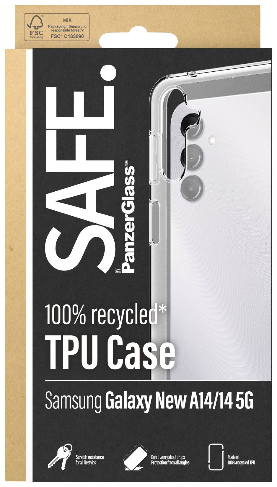 PanzerGlass Clear TPU Backcover Samsung Galaxy A15, Galaxy A15 5G Transparent SAFE95679
