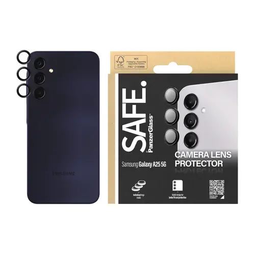 SAFE. by PG Camera Protector Samsung A25 5G, Black SAFE. by PG Camera Protector Samsung A25 5G, Black