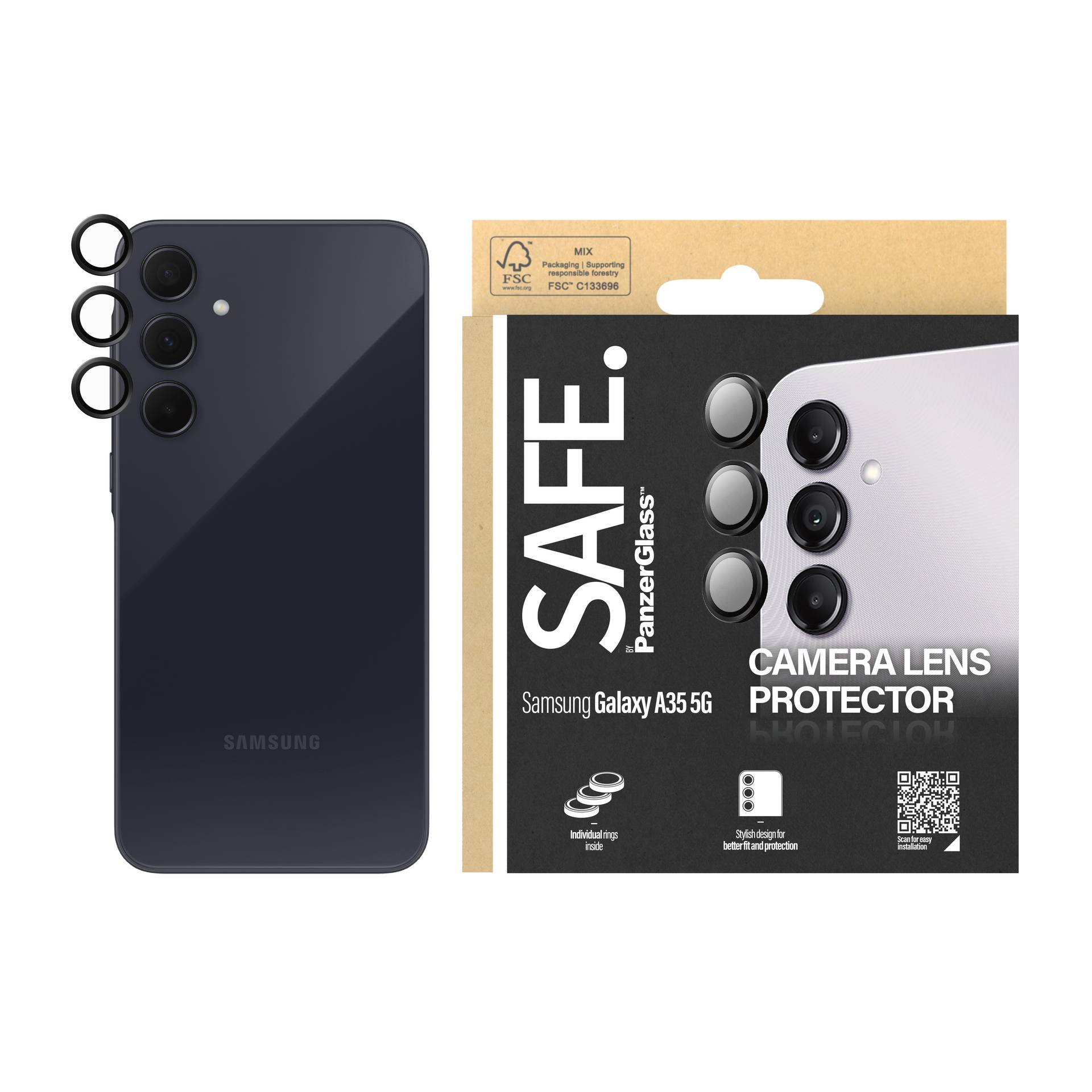 PanzerGlass "Hoops" Kameraschutzglas Samsung Galaxy A35 5G 1 St. SAFE95688