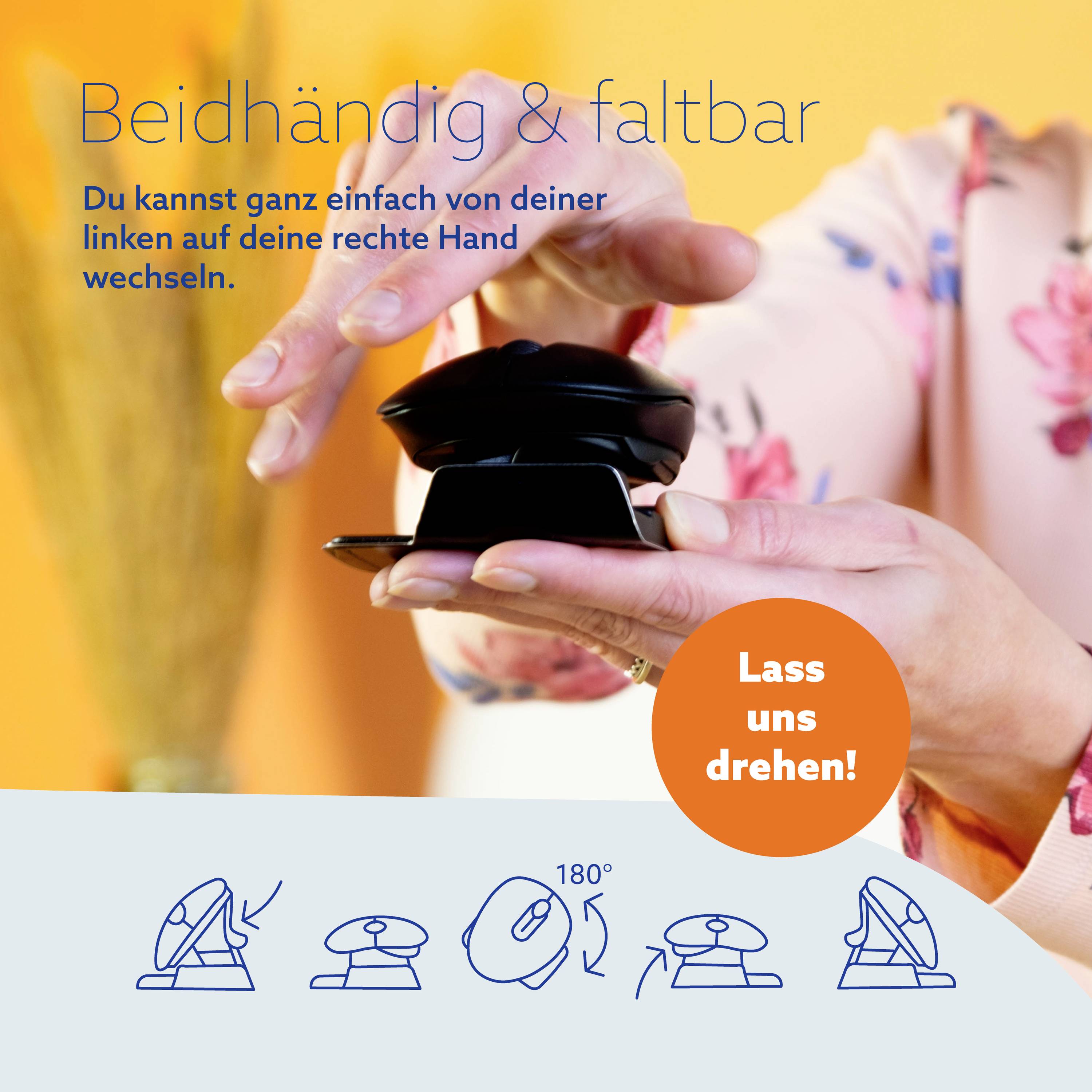 R-GO Tools Twister Maus Bluetooth® Optisch Schwarz 3 Tasten 2400 dpi