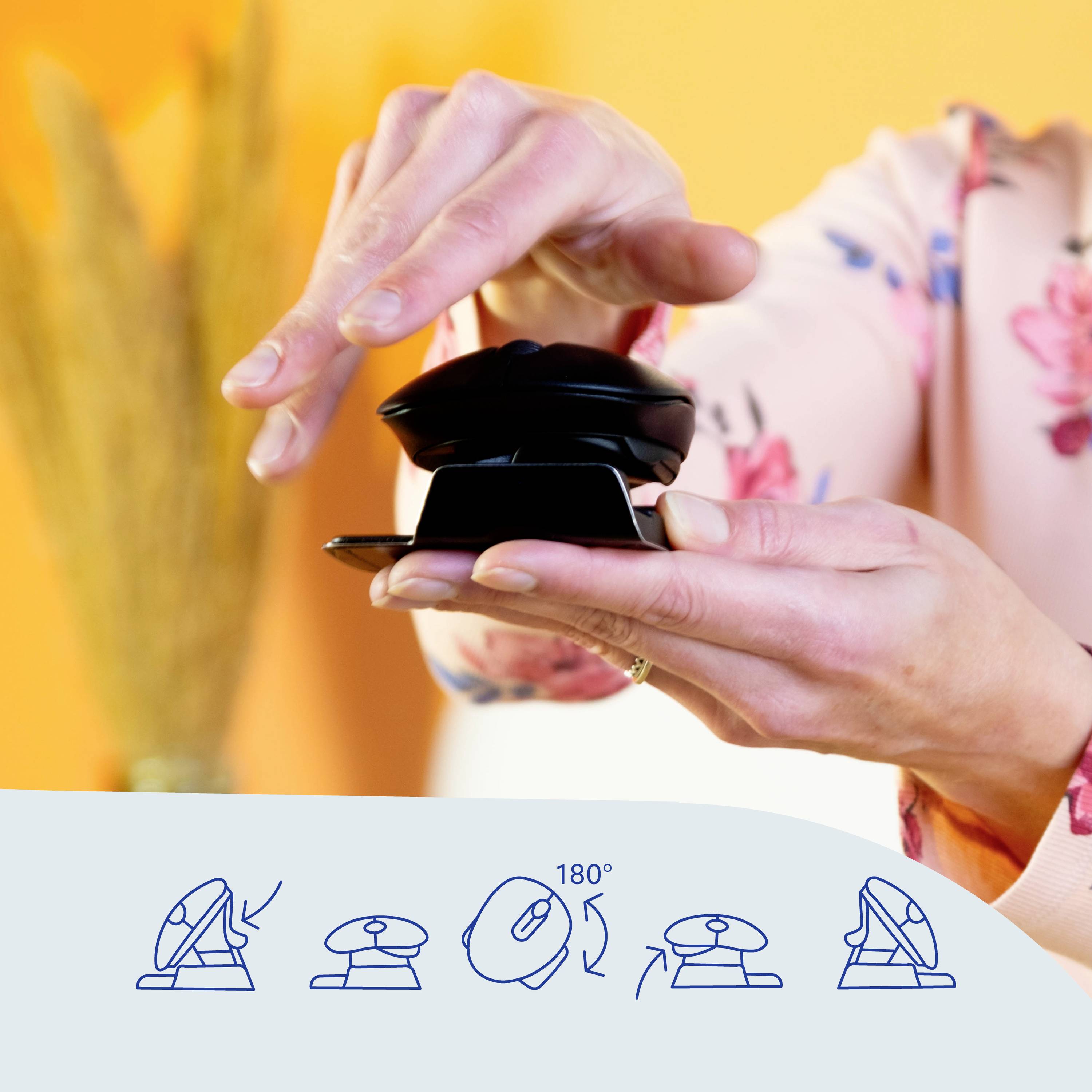 R-GO Tools Twister Maus Bluetooth® Optisch Schwarz 3 Tasten 2400 dpi