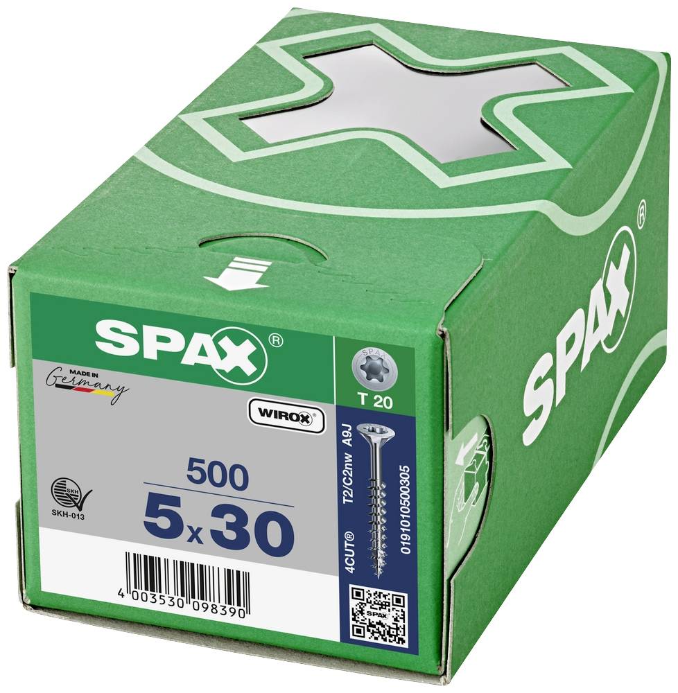 SPAX 0191010500305 Holzschraube 5mm 30mm T-STAR plus Stahl WIROX 500St.