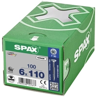 SPAX 0191010601105 Holzschraube 6mm 110mm T-STAR plus Stahl WIROX 100St. SPAX 0191010601105 Holzschraube 6mm 110mm T-STAR plus Stahl WIROX 100St.