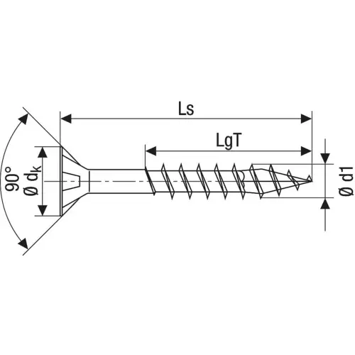 SPAX 0197000450603 Holzschraube 4.5mm 60mm T-STAR plus Edelstahl A2 100St. SPAX 0197000450603 Holzschraube 4.5mm 60mm T-STAR plus Edelstahl A2 100St.