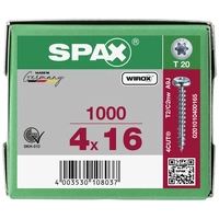 SPAX 0201010400165 Holzschraube 4mm 16mm T-STAR plus Stahl WIROX 1000St. SPAX 0201010400165 Holzschraube 4mm 16mm T-STAR plus Stahl WIROX 1000St.