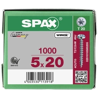 SPAX 0201010500205 Holzschraube 5mm 20mm T-STAR plus Stahl WIROX 1000St. SPAX 0201010500205 Holzschraube 5mm 20mm T-STAR plus Stahl WIROX 1000St.