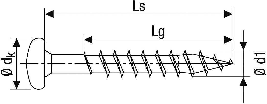 SPAX 0201010500805 Holzschraube 5mm 80mm T-STAR plus Stahl WIROX 200St.