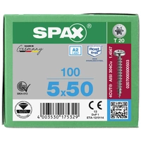 SPAX 0207000500503 Holzschraube 5mm 50mm T-STAR plus Edelstahl A2 100St. SPAX 0207000500503 Holzschraube 5mm 50mm T-STAR plus Edelstahl A2 100St.