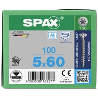 SPAX 1197000500603 Holzschraube 5mm 60mm T-STAR plus Edelstahl A2 100St. SPAX 1197000500603 Holzschraube 5mm 60mm T-STAR plus Edelstahl A2 100St.
