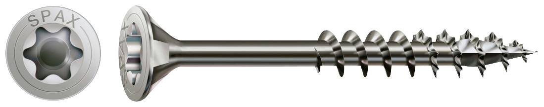 SPAX 0197000600803 Holzschraube 6 mm 80 mm T-STAR plus Edelstahl A2 100 St.
