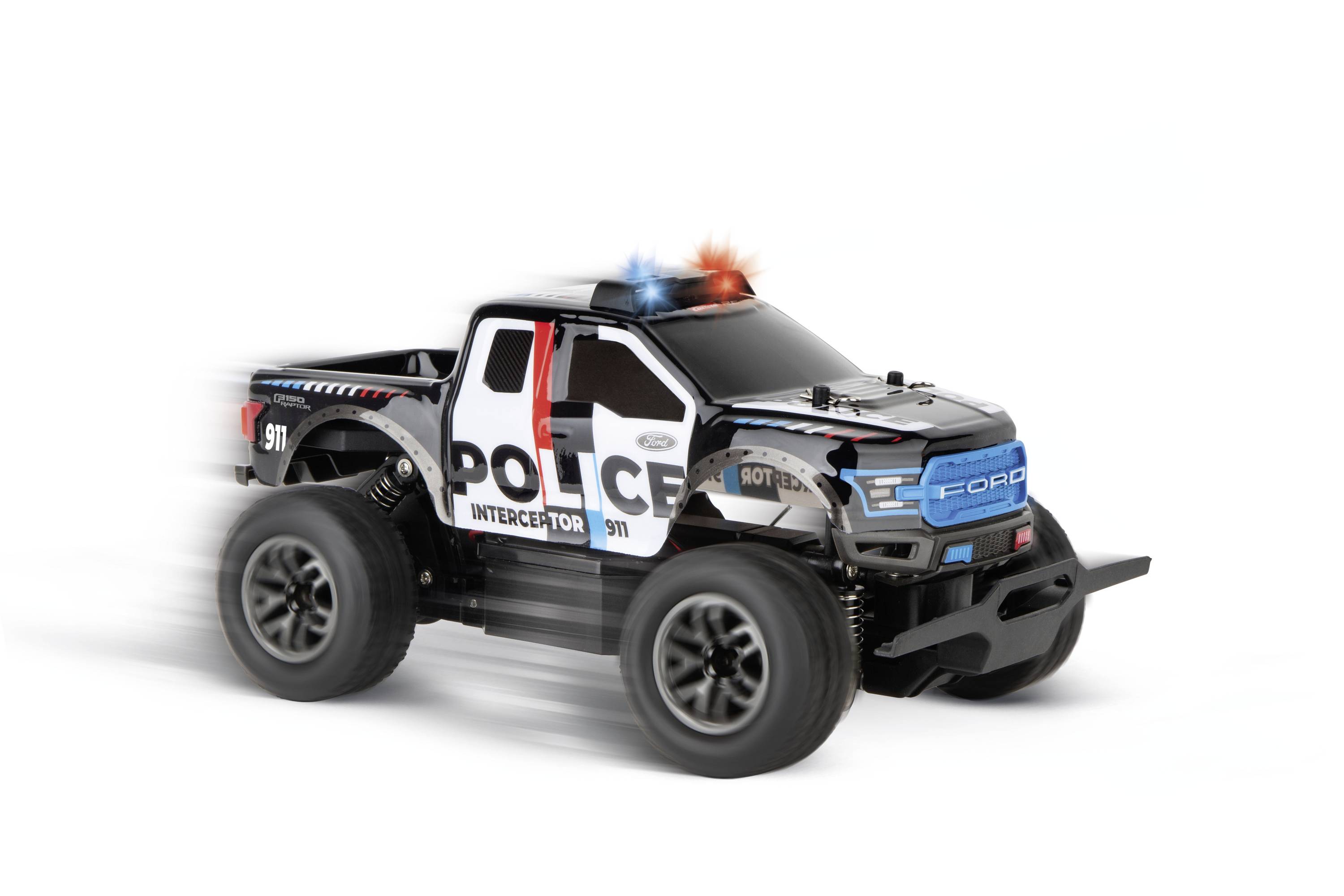 Carrera 370182024 Ford F-150 Raptor Police 1:18 RC Einsteiger Modellauto Elektro Monstertruck