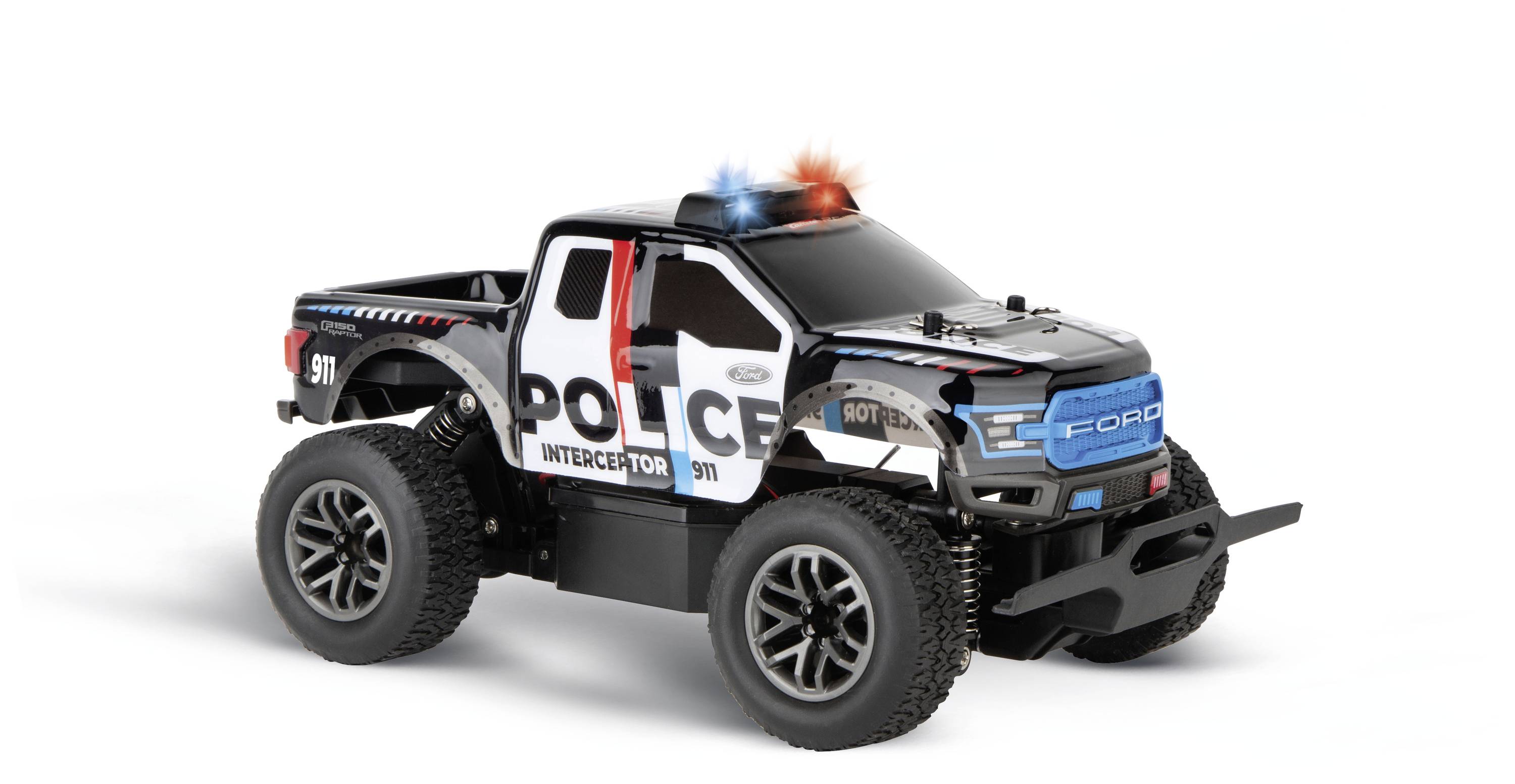 Carrera 370182024 Ford F-150 Raptor Police 1:18 RC Einsteiger Modellauto Elektro Monstertruck