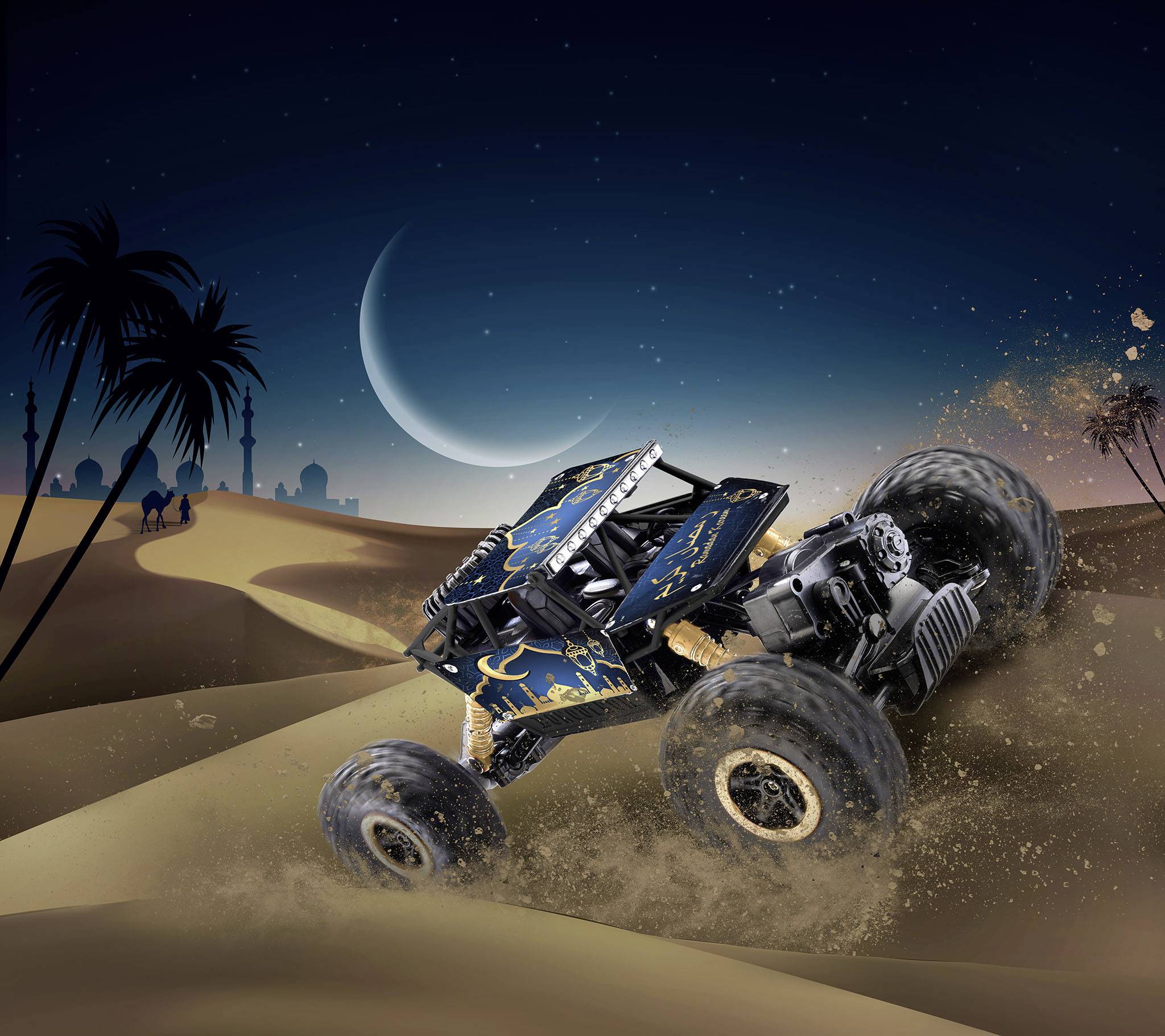 Revell Control 01048 Ramadan Kalender 1:18 RC Einsteiger Modellauto Elektro Crawler Allradantrieb (