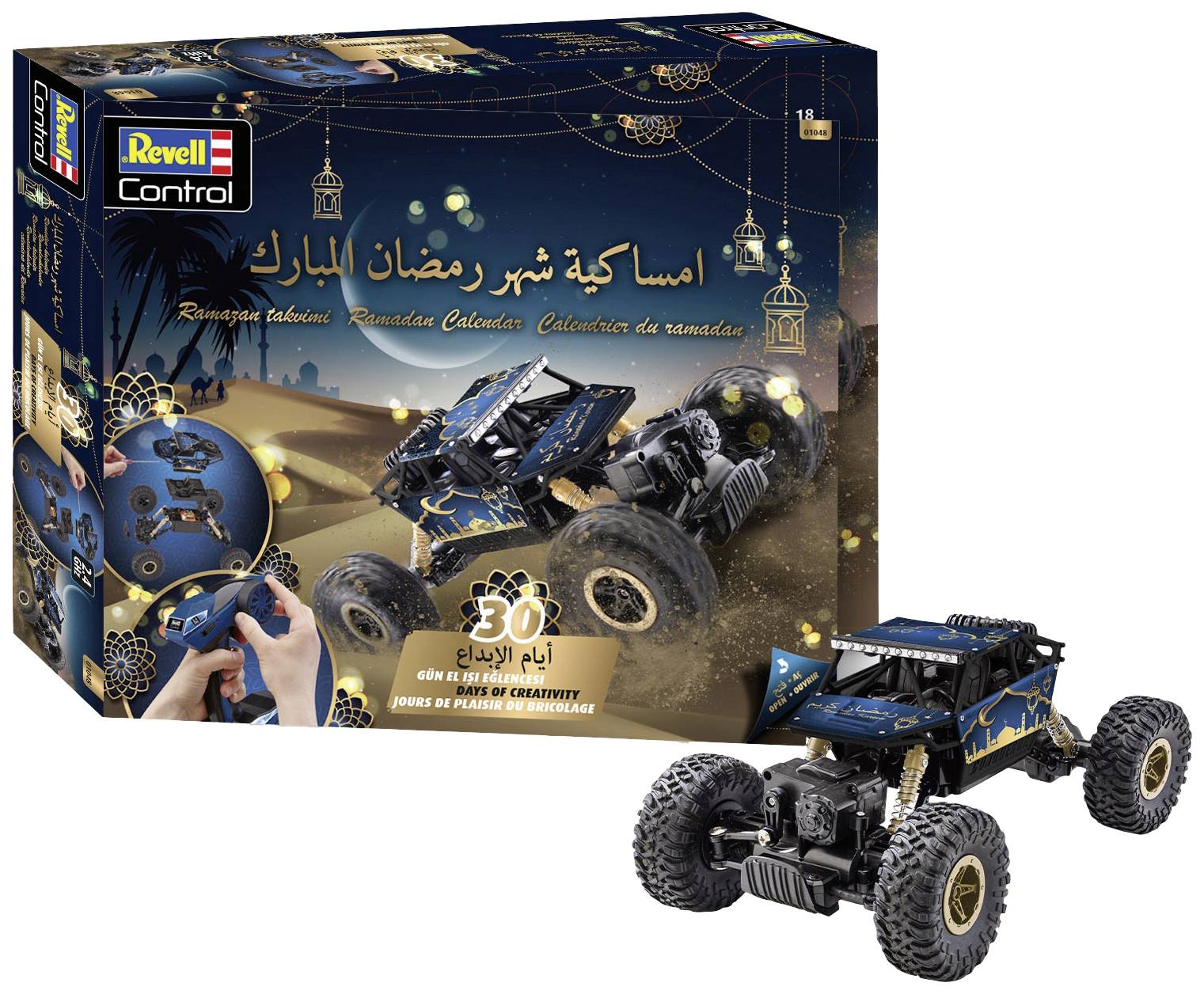 Revell Control 01048 Ramadan Kalender 1:18 RC Einsteiger Modellauto Elektro Crawler Allradantrieb (