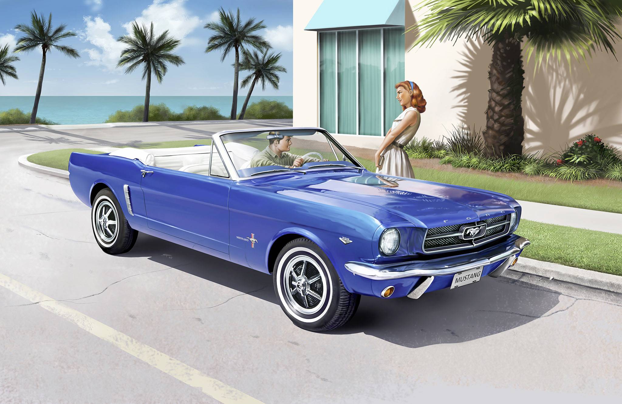 Revell 05647 60th Anniversary of Ford Mustang​ Automodell Bausatz 1:24