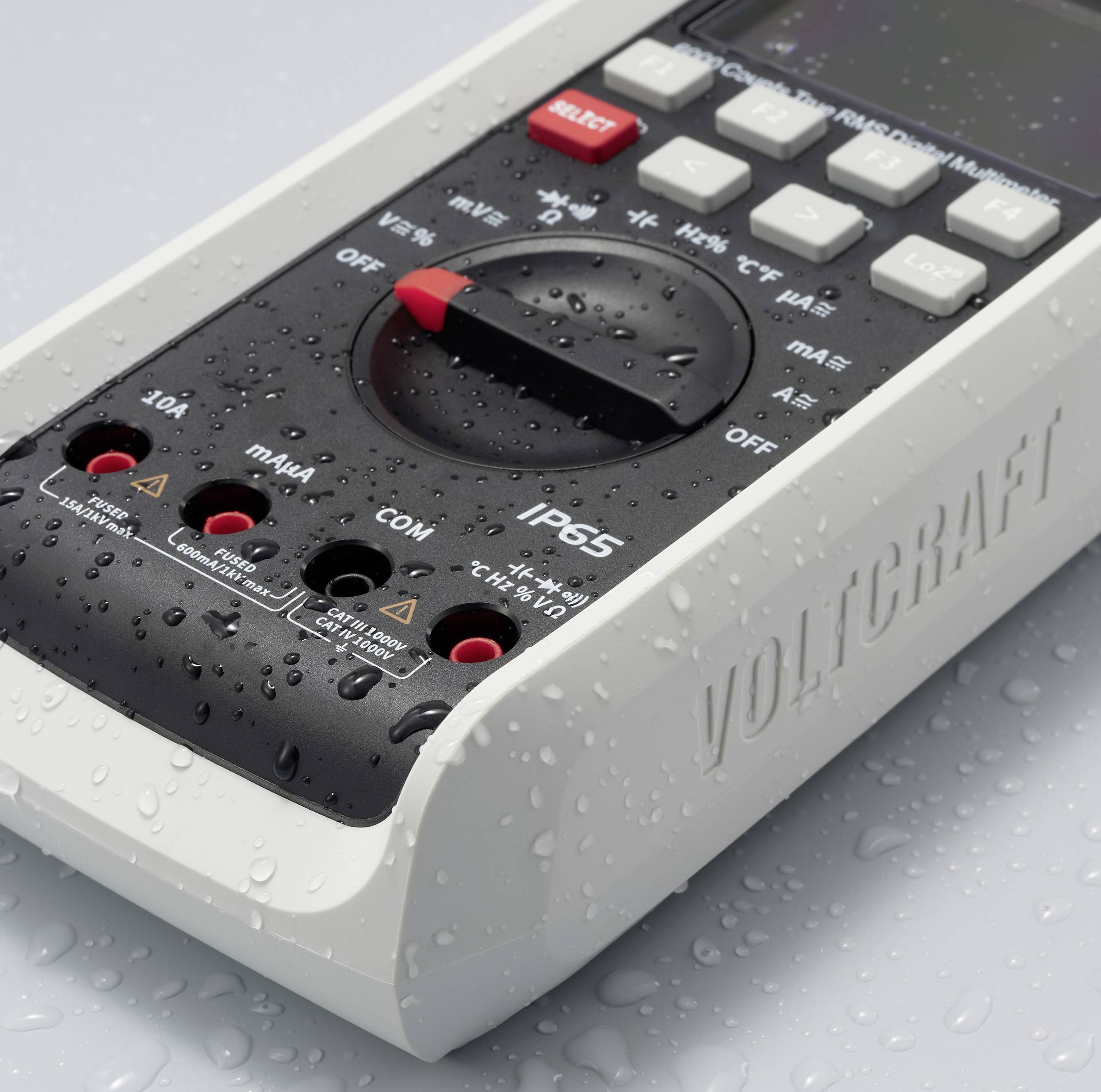 VOLTCRAFT VC905 Industrie-Multimeter TRMS LoZ CAT III 1000 V, CAT IV 1000V transflektives Display integrierte Magnethalterung