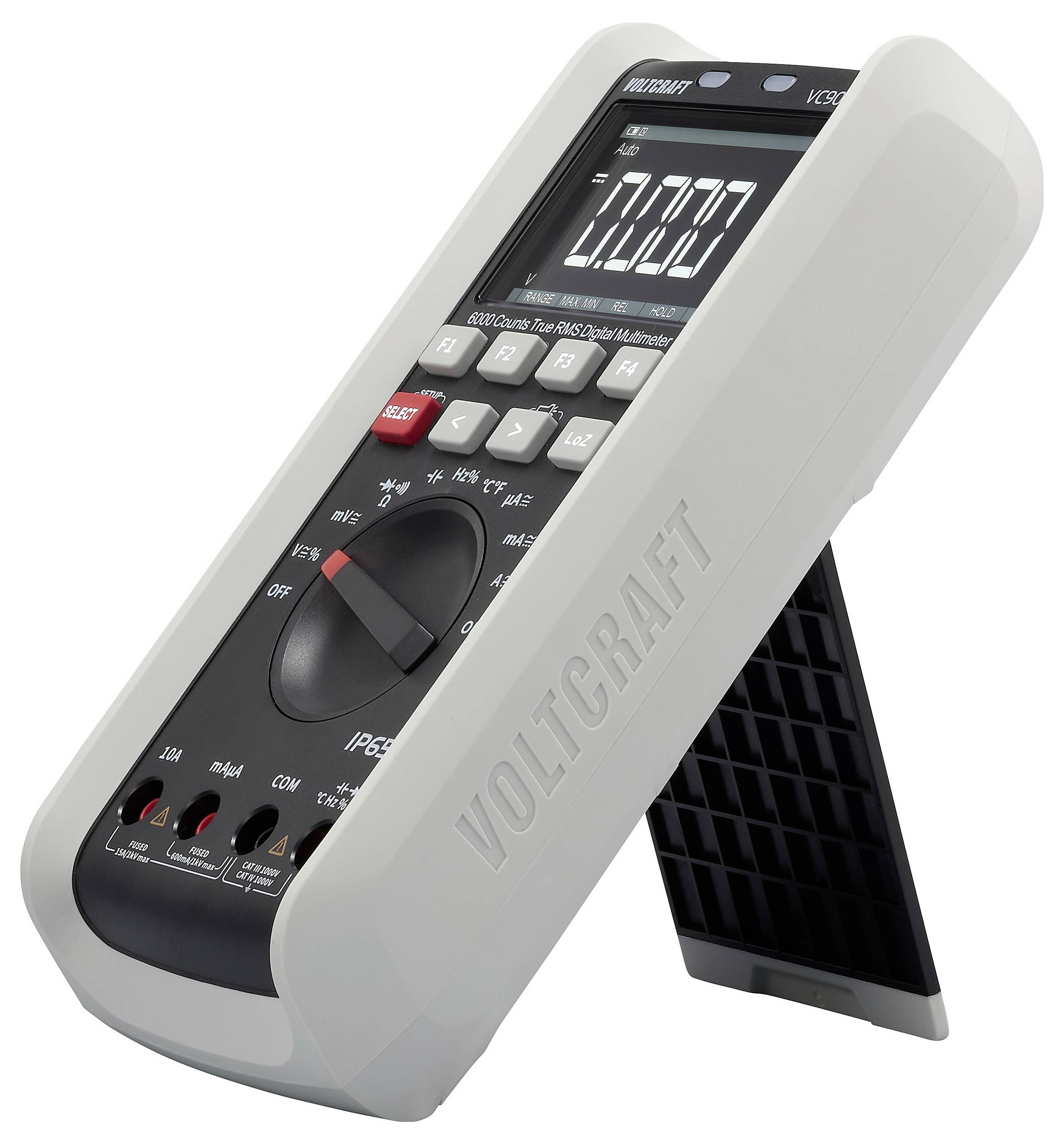 VOLTCRAFT VC905 Industrie-Multimeter kalibriert (ISO) TRMS LoZ CAT III 1000 V, CAT IV 1000V transflektives Display integrierte