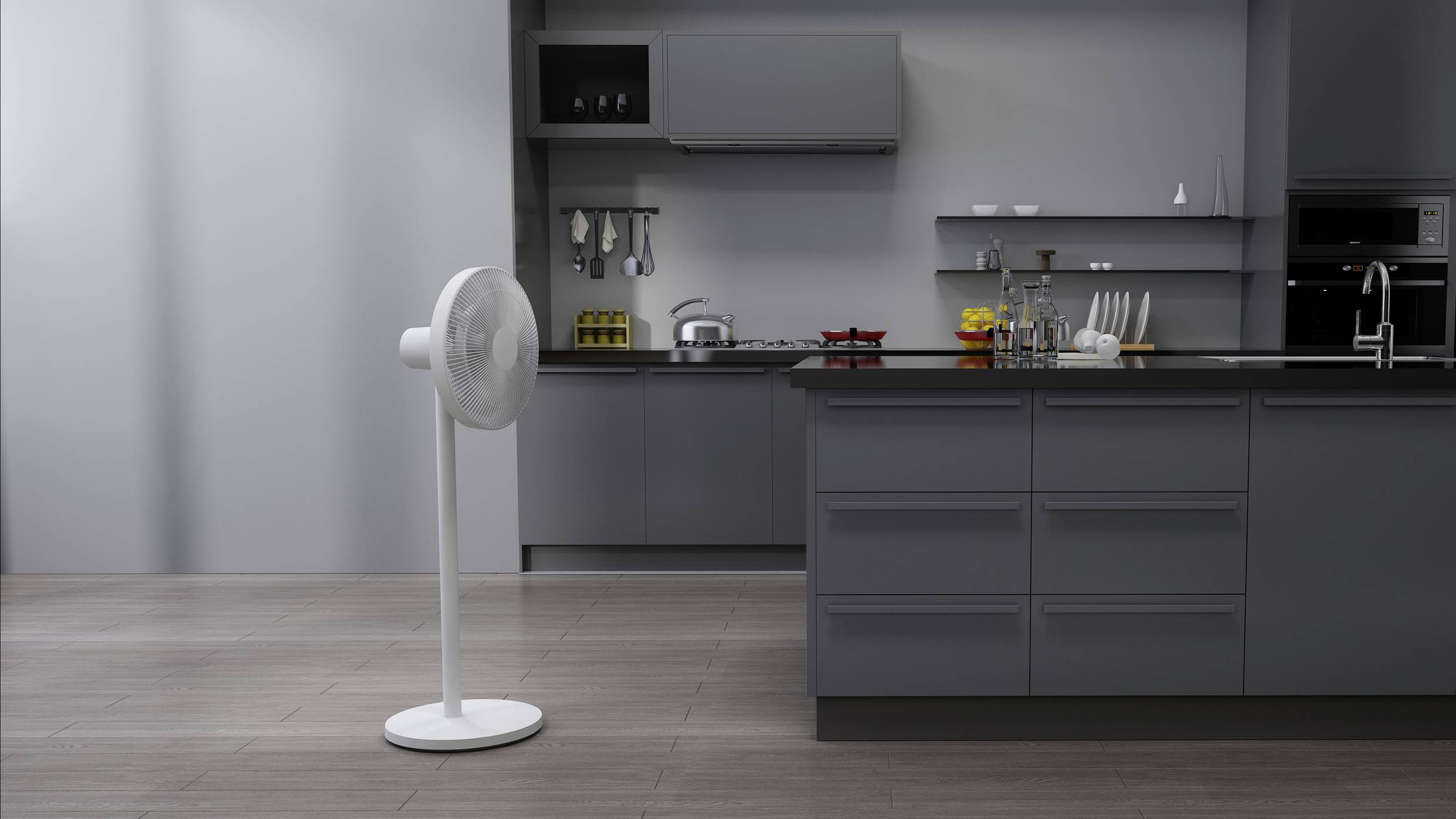 Xiaomi Fan2 pro BPLDS03DM Standventilator (Ø x H) 343mm x 1000mm Weiß Akkubetrieb möglich, App gesteuert, Höhenverstellbar