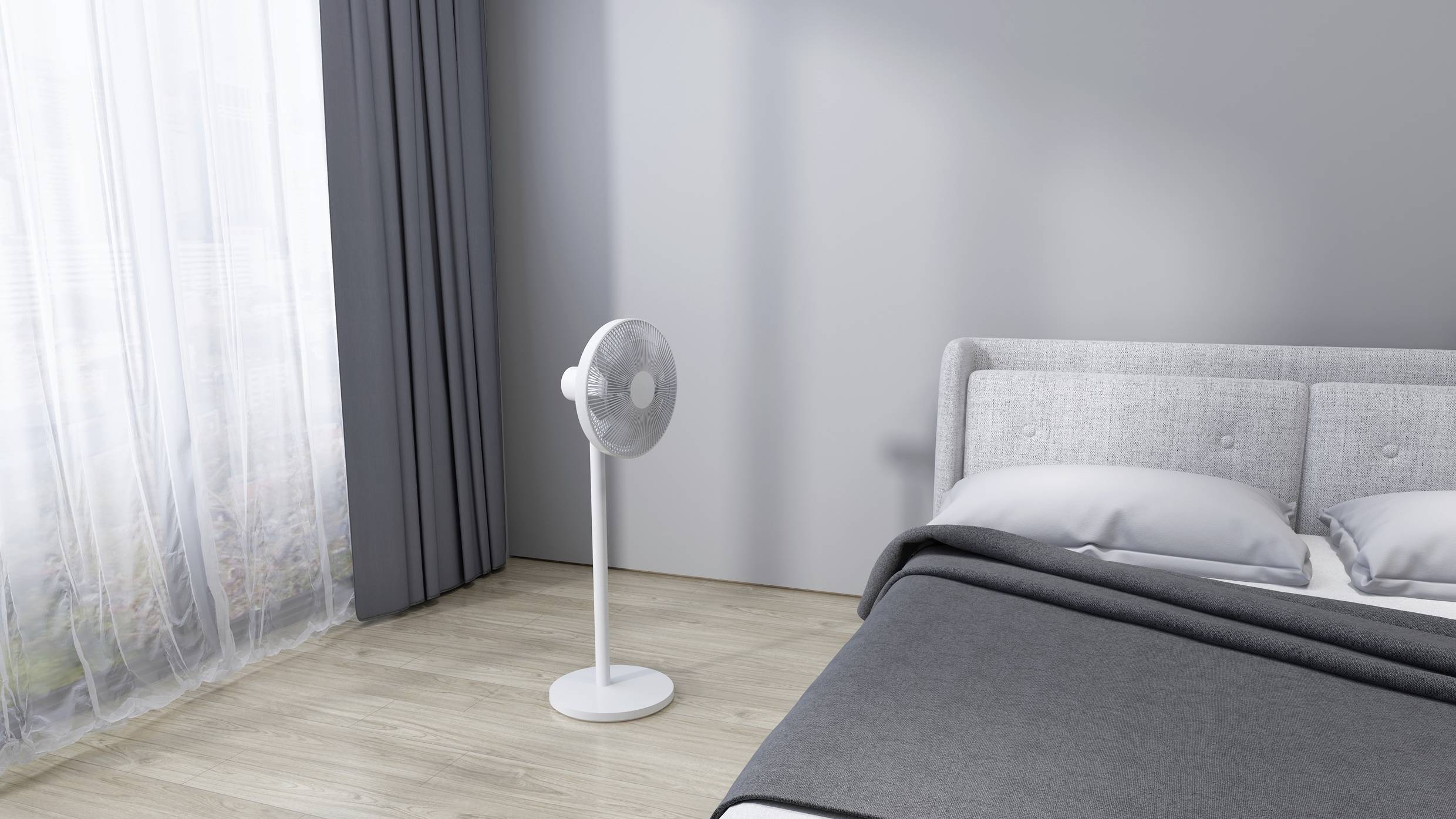 Xiaomi Fan2 pro BPLDS03DM Standventilator (Ø x H) 343mm x 1000mm Weiß Akkubetrieb möglich, App gesteuert, Höhenverstellbar
