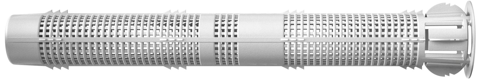 Zylindrische Tropfrohrmatte mit Gitterstruktur, die für Wasserverteilungssysteme in landwirtschaftlichen oder gärtnerischen Anwendungen verwendet wird.